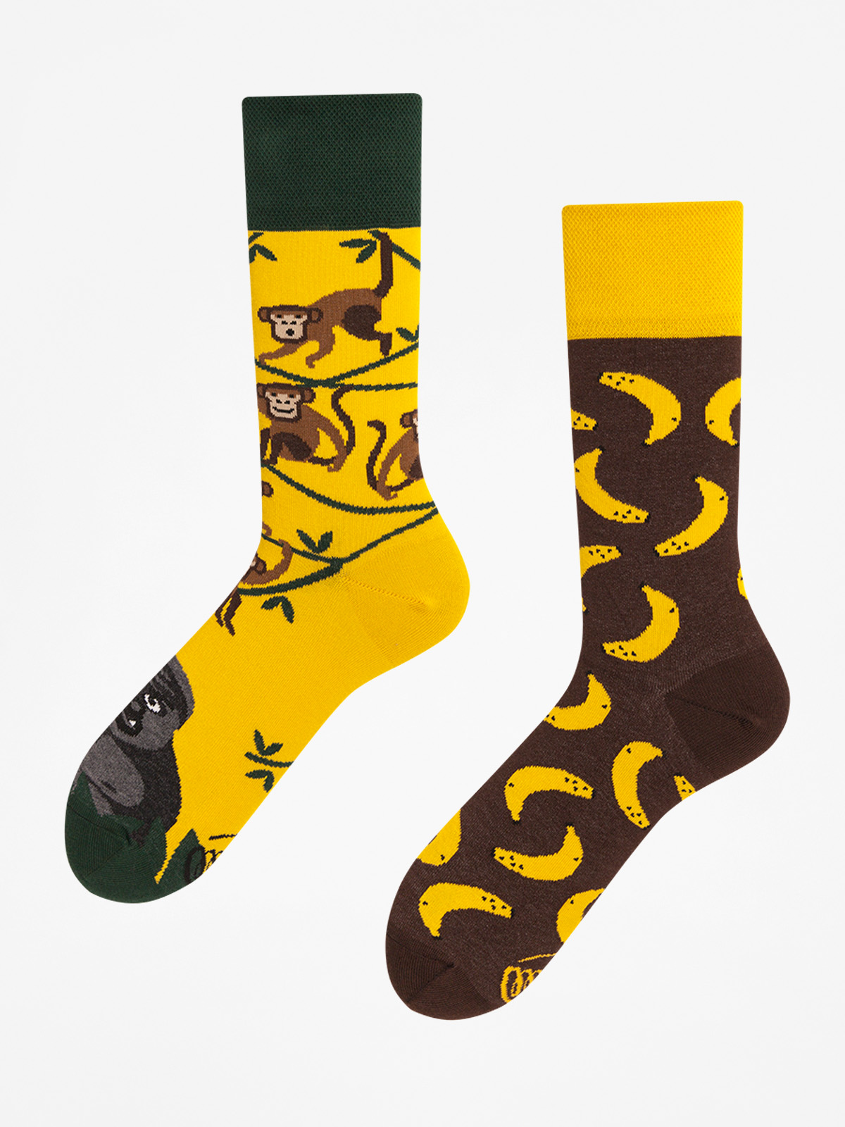 Ponožky Many Mornings Monkey Business (yellow/green/brown)