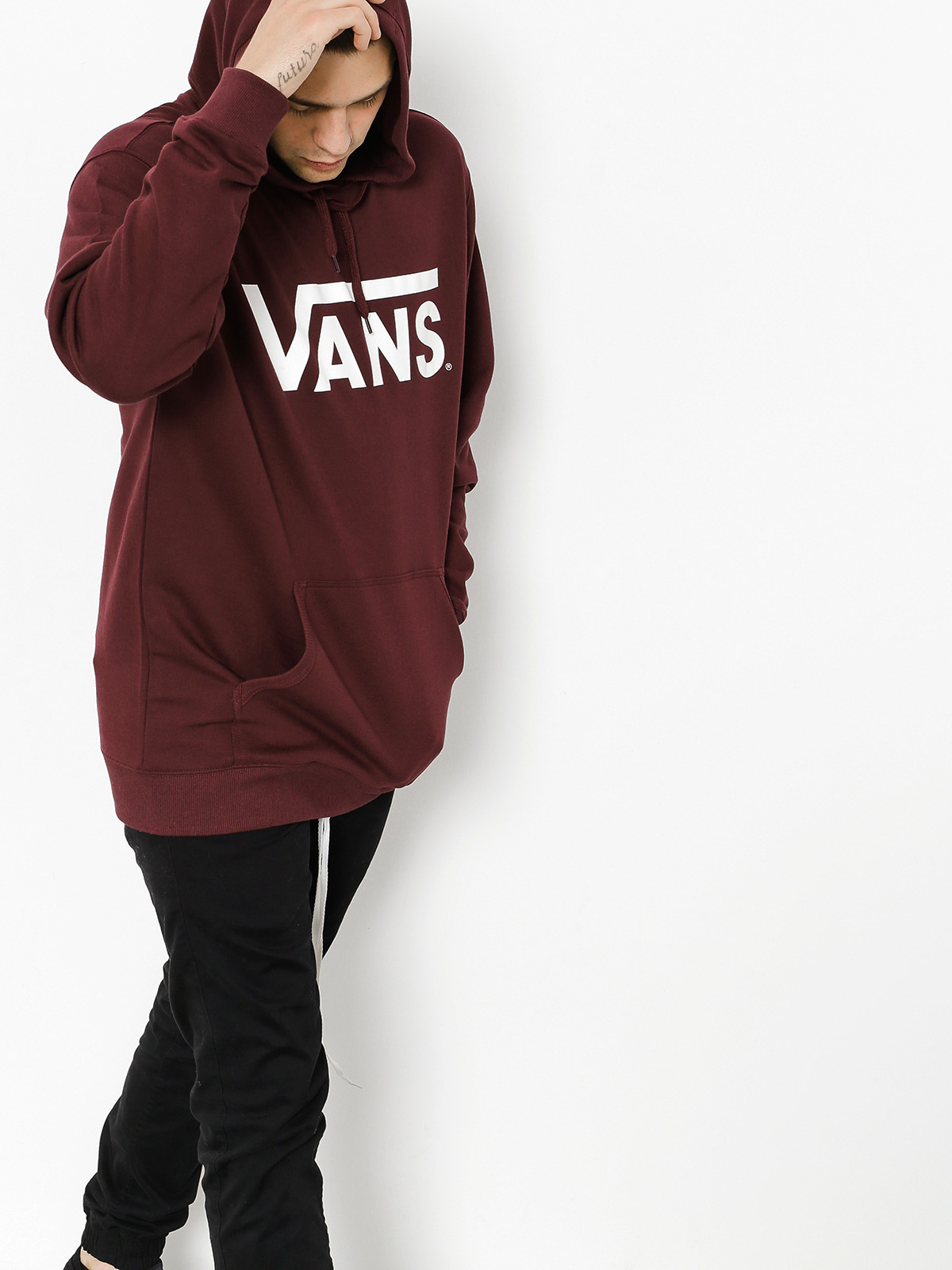 Vans Mikina s kapucí Classic Pullover HD (port/royale)
