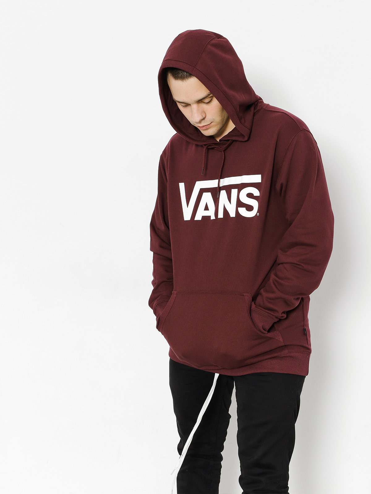 Vans Mikina s kapucí Classic Pullover HD (port/royale)