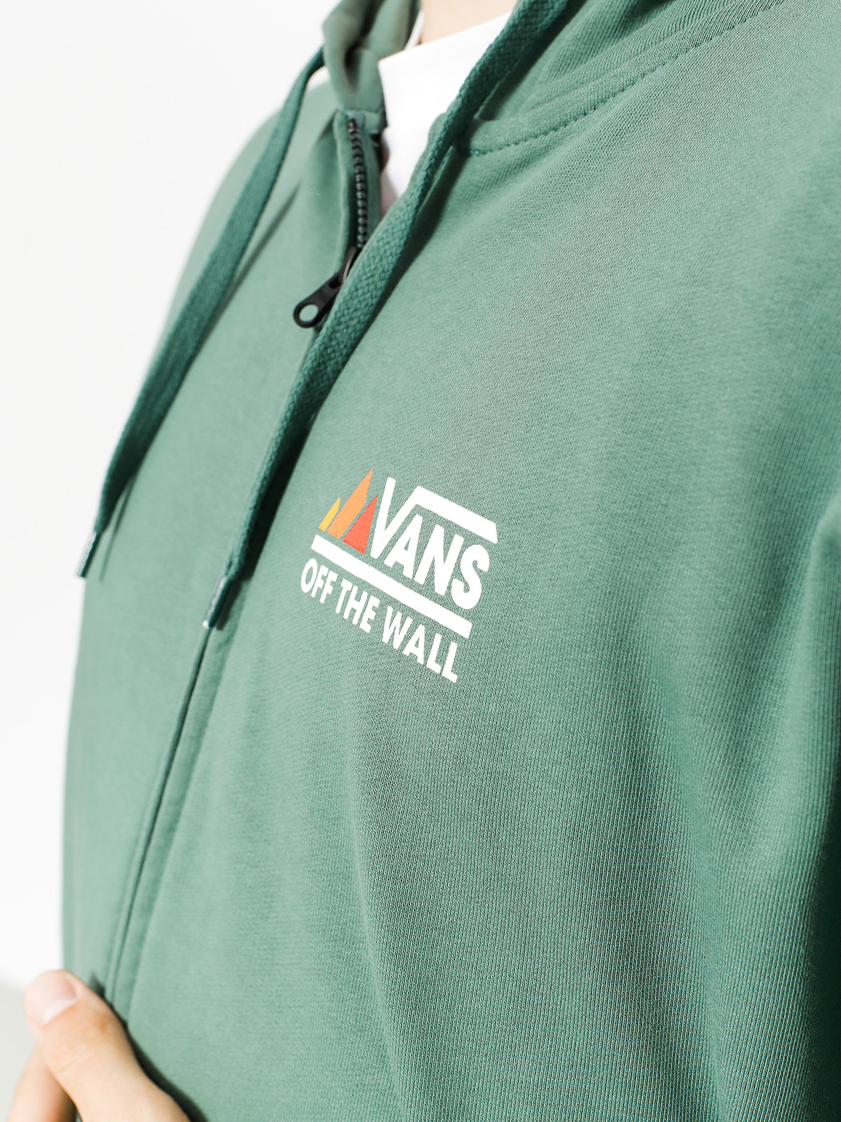 Mikina Vans Peaks Camp Zip (dark/forest)