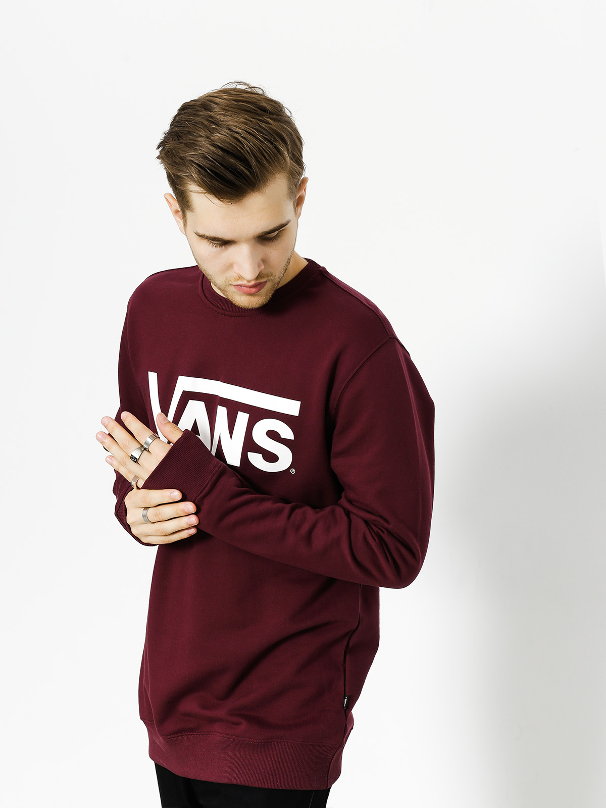 Mikina Vans Classic Crew (port/royale)