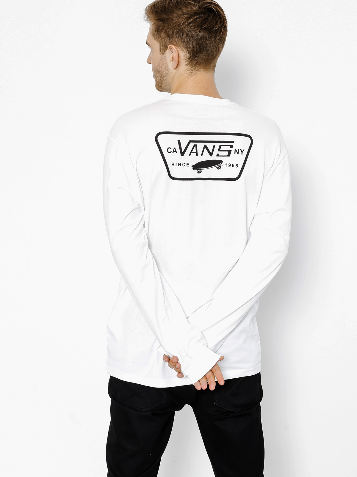 Triko Vans Full Patch Back (white/black)