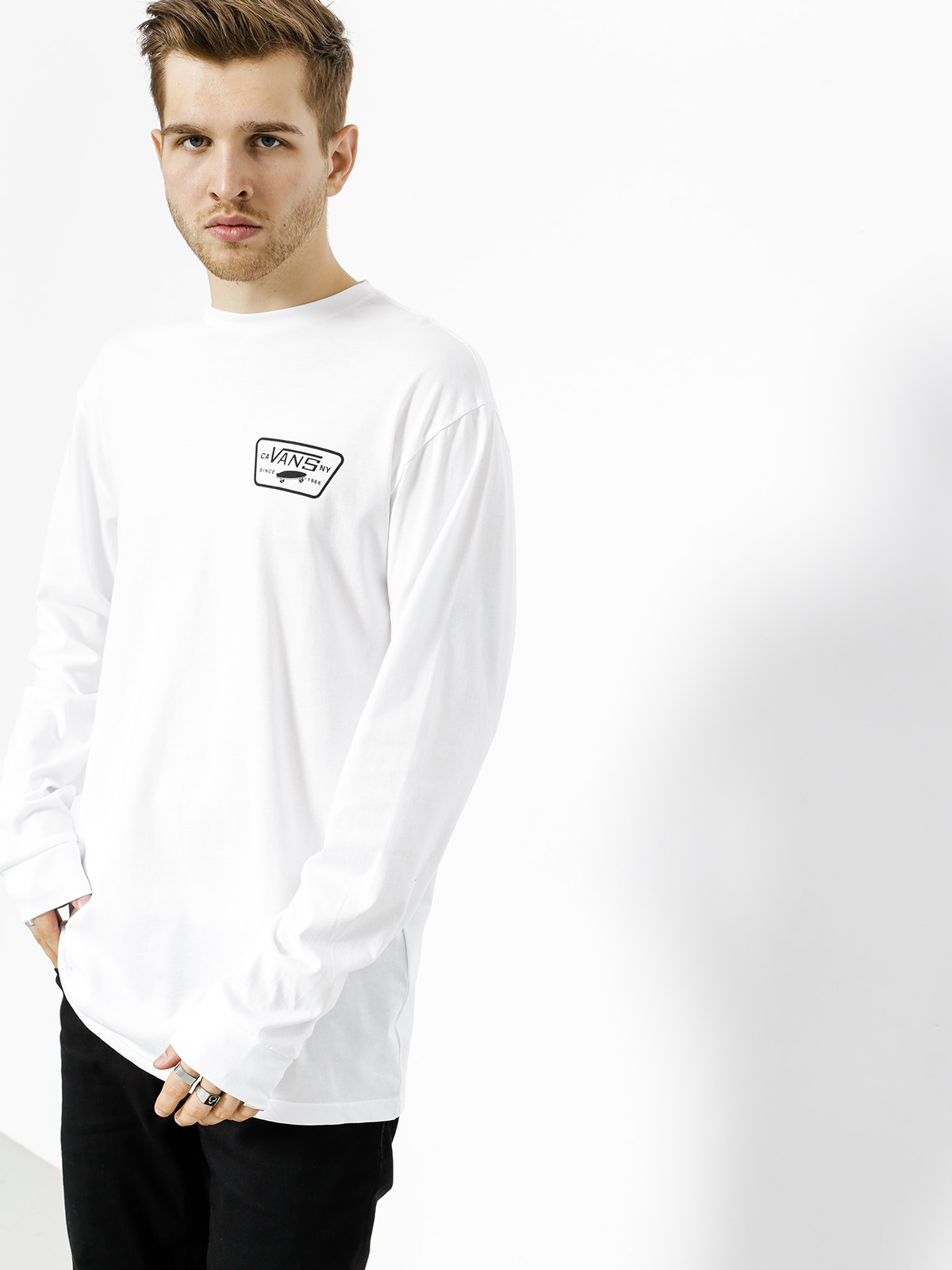 Triko Vans Full Patch Back (white/black)