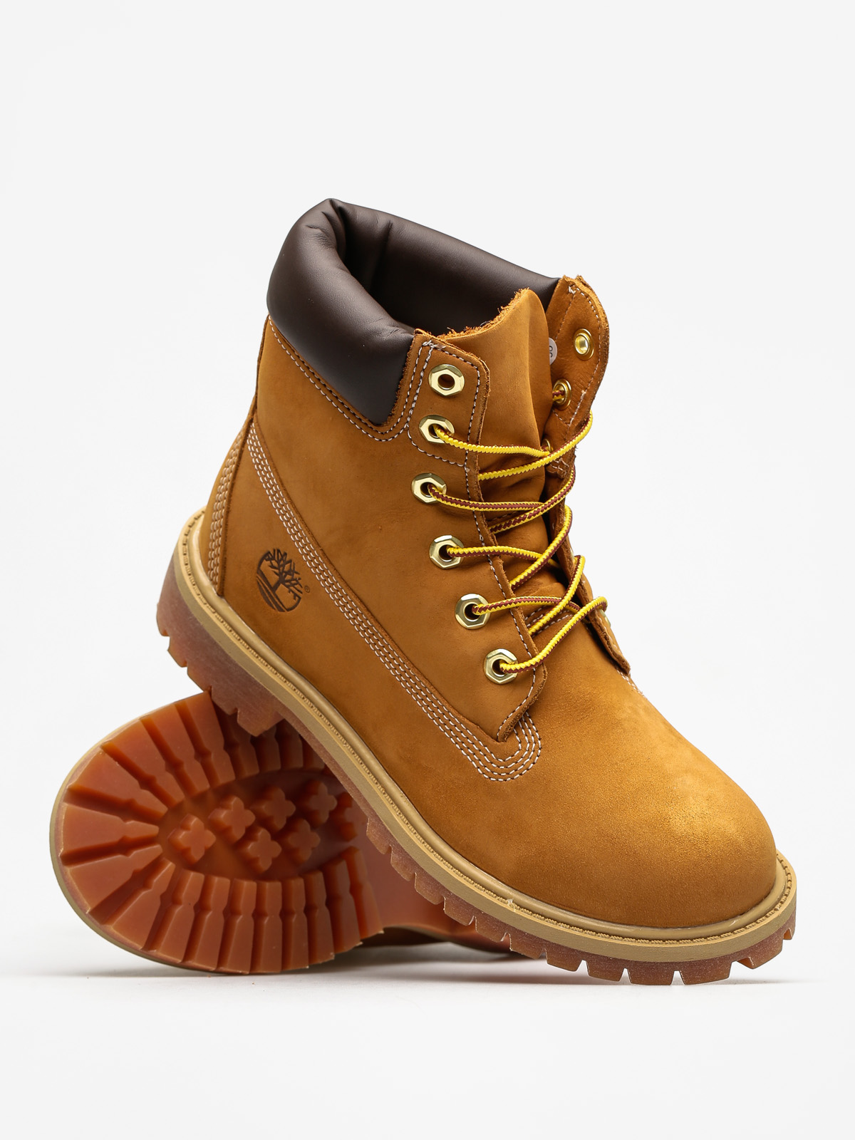 Boty Timberland 6 In Premium Jr (wheat nubuc yellow)