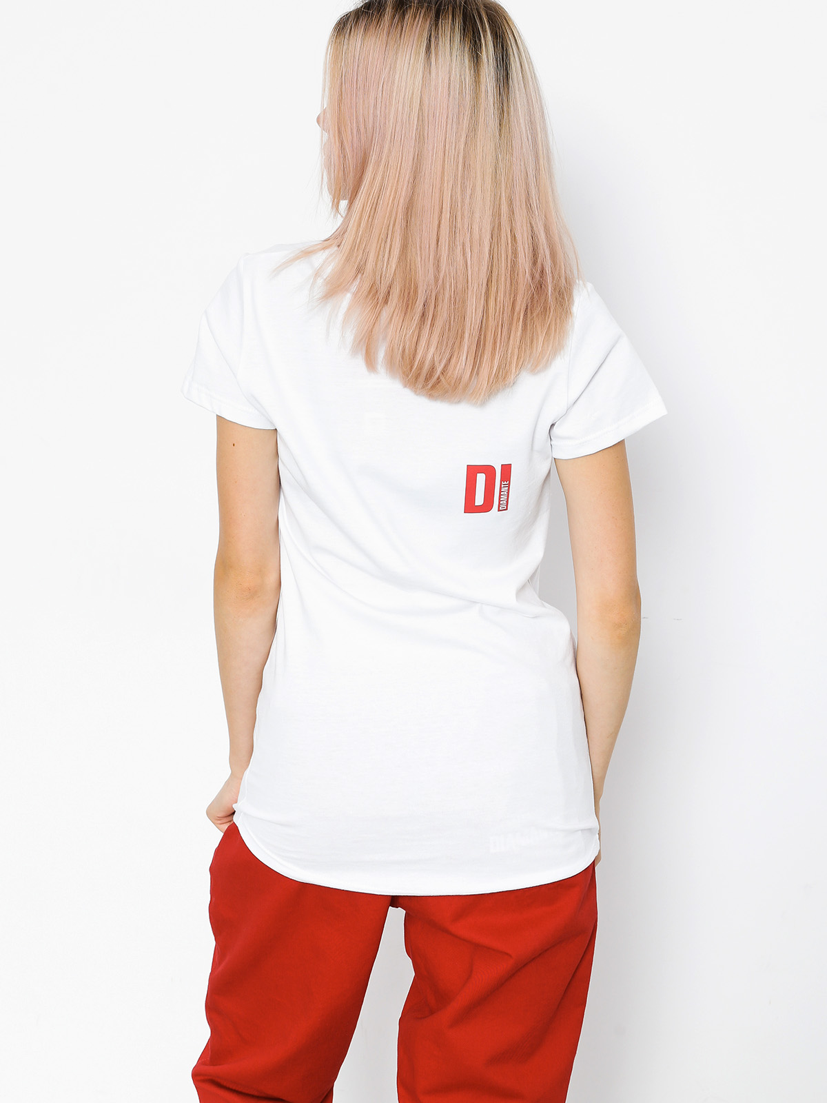 Diamante Wear Tričko Paint Red Wmn (white)