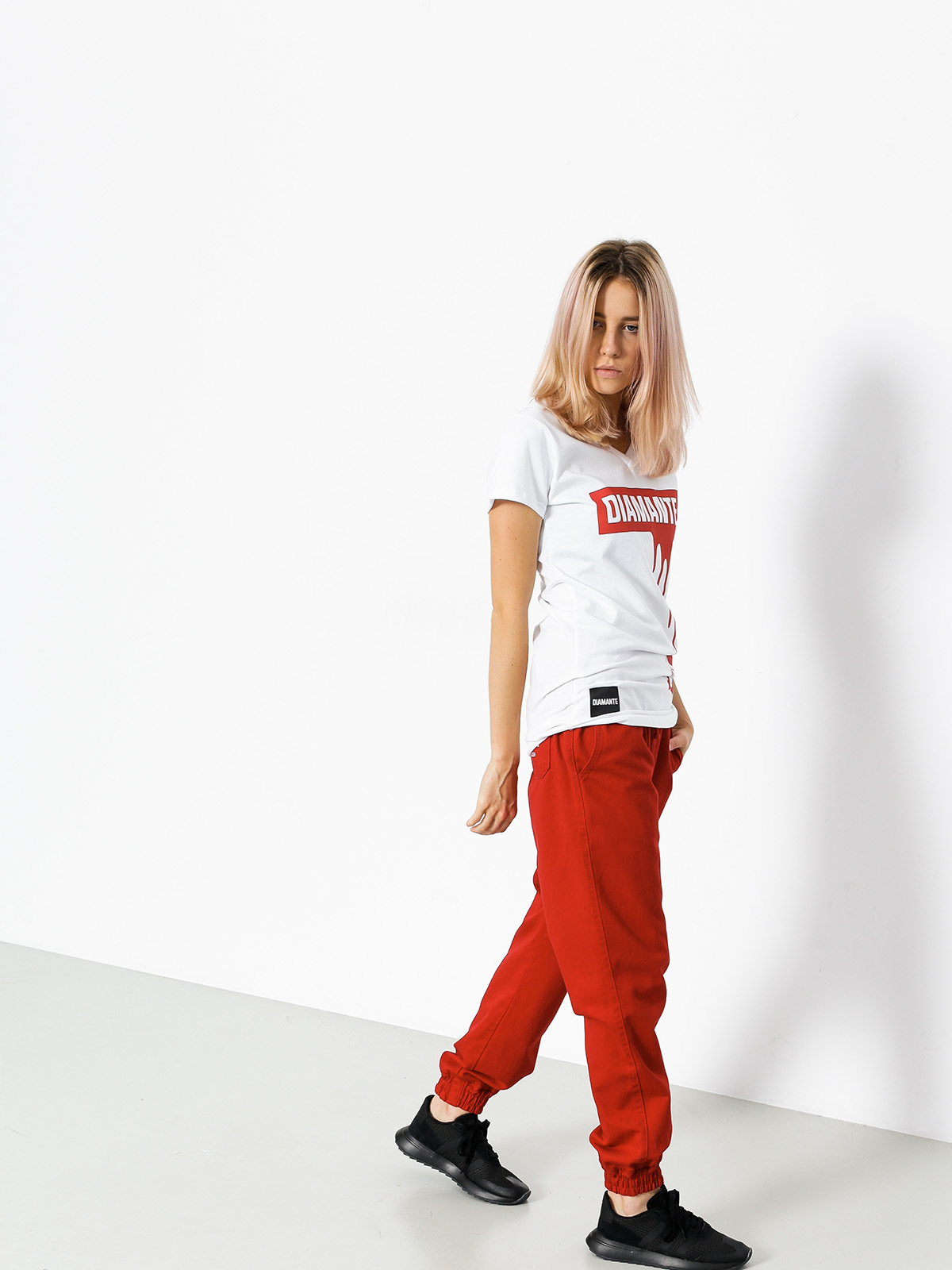 Diamante Wear Tričko Paint Red Wmn (white)