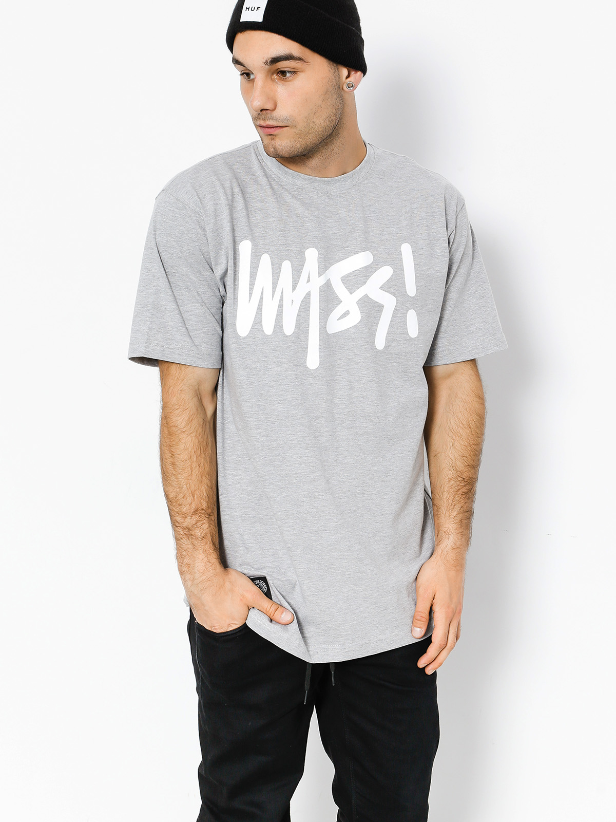 Tričko MassDnm Signature (light heather grey)