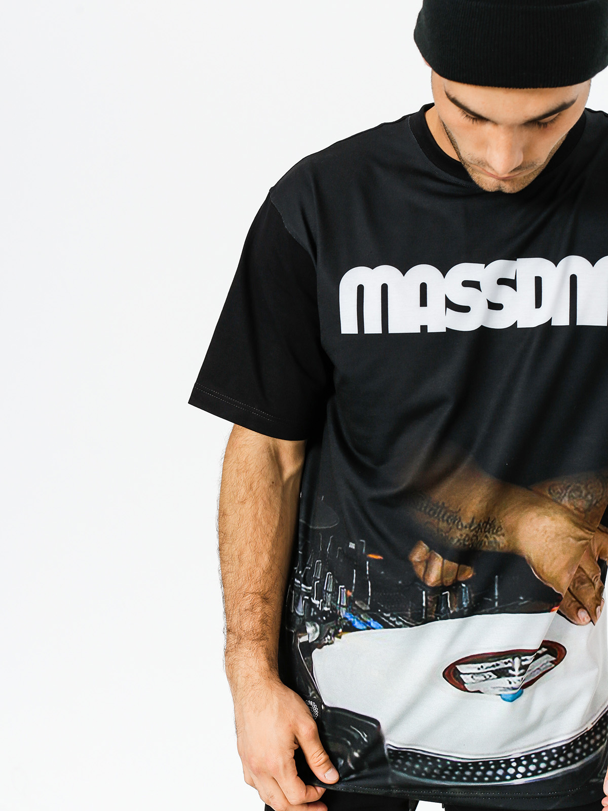 Tričko MassDnm DJ (black)