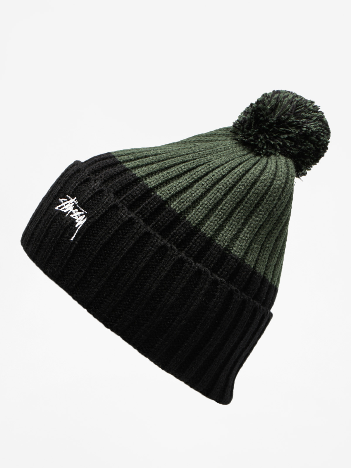 Stussy Čepice Gravity Pom Pom Beanie (forest)