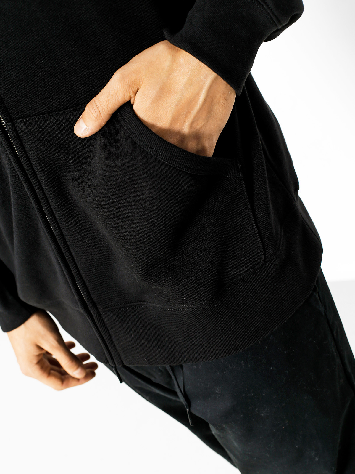 Mikina s kapucí Brixton Trig ZHD (black)