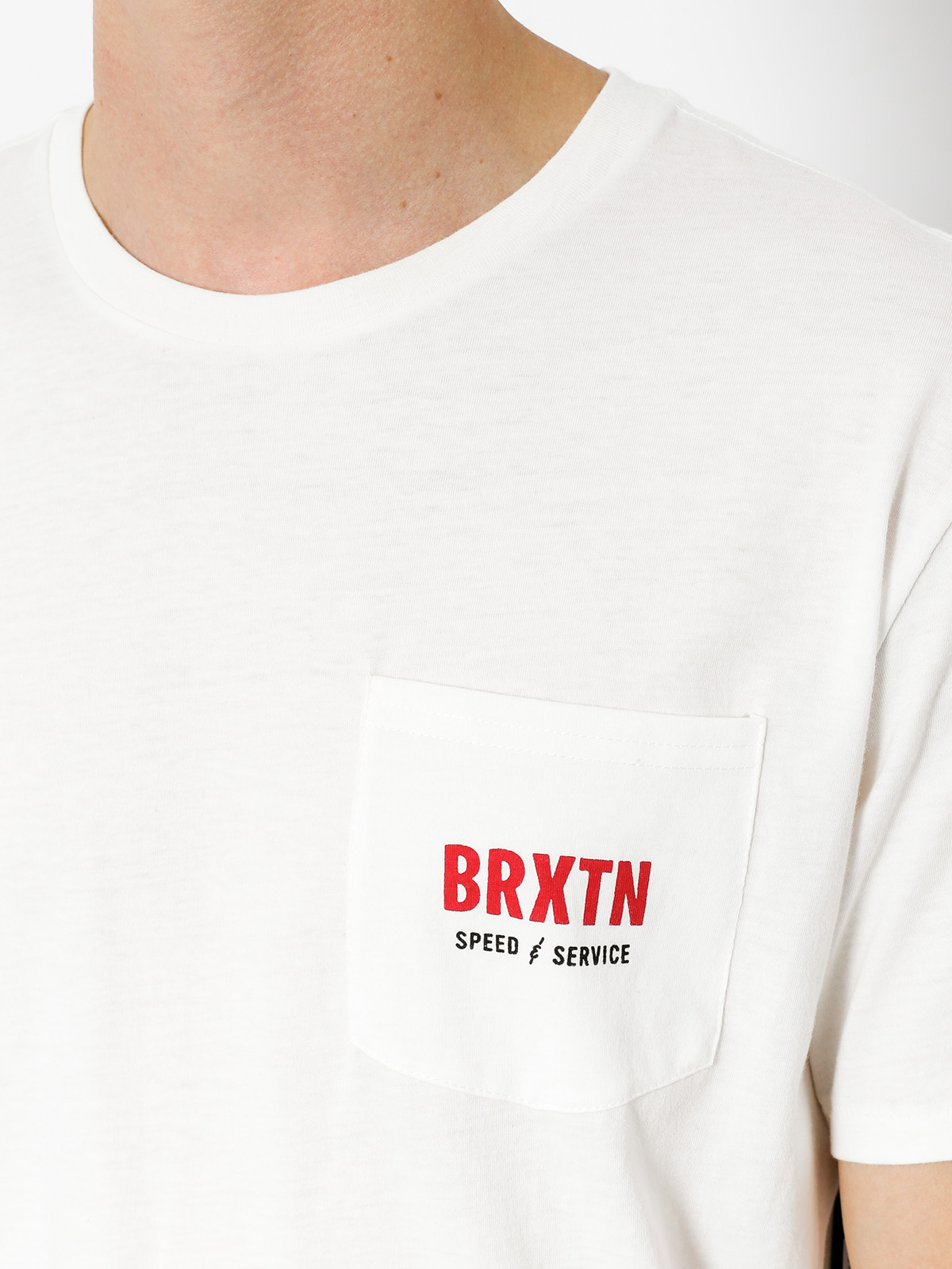 Brixton Tričko Breach Pkt (off white)