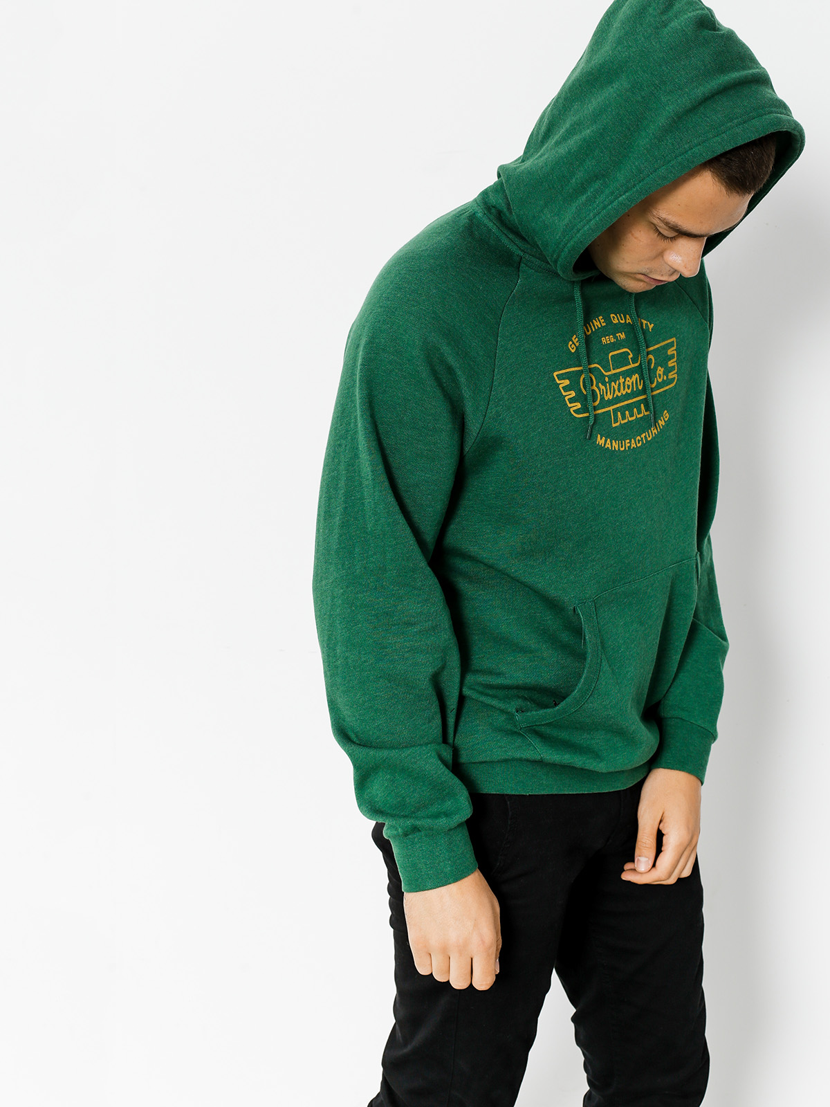 Brixton Mikina s kapucí Concord HD (heather forest)