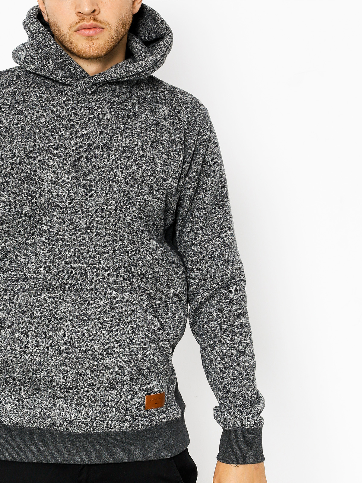Mikina s kapucí Quiksilver Keller HD (dark grey heather)