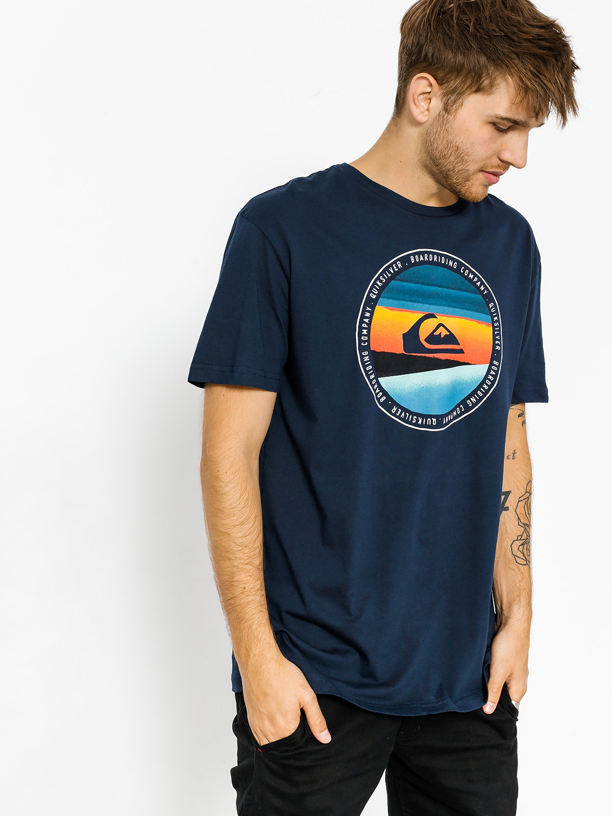 Tričko Quiksilver Classic Last Tree (navy blazer)