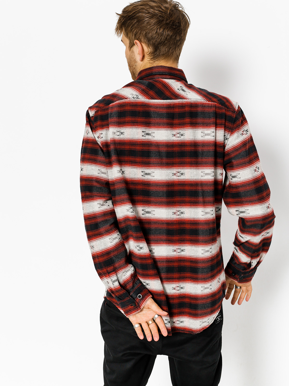 Košile  Burton Brighton Burly (fired brick azrek)