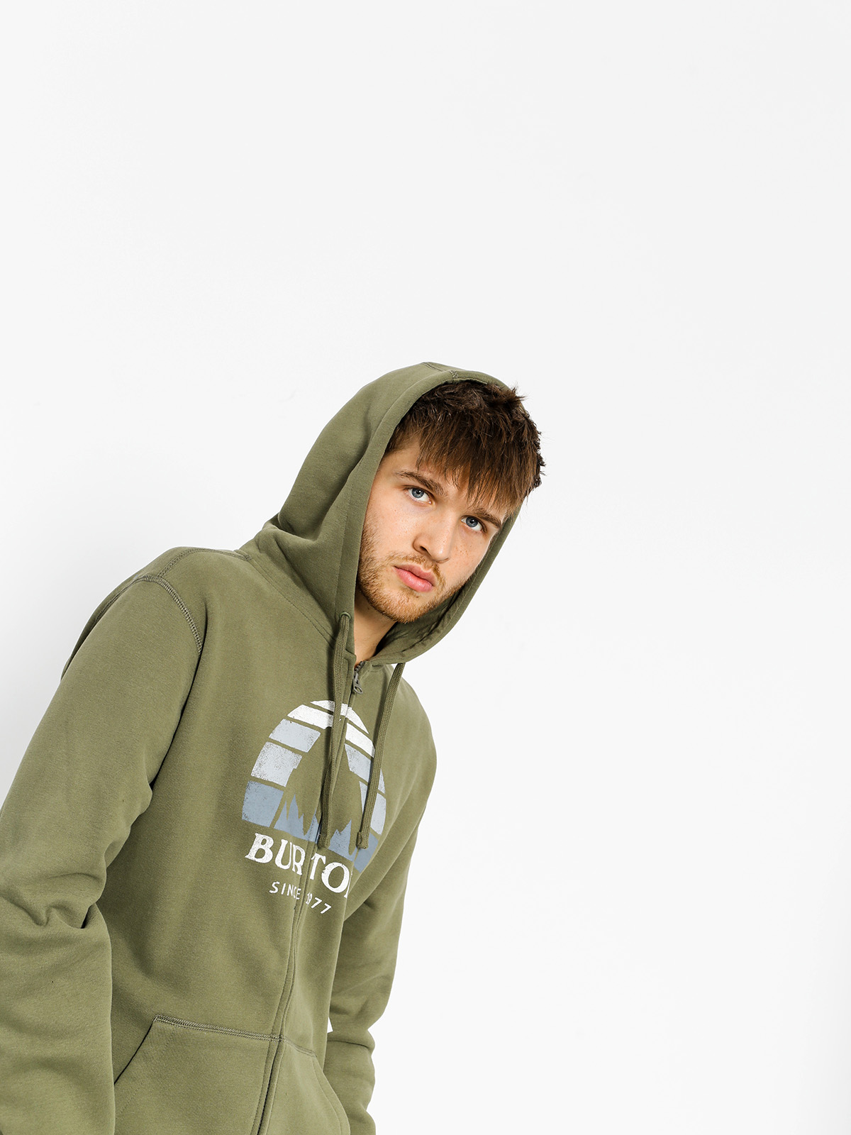 Mikina s kapucí Burton Underhill ZHD (dusty olive)
