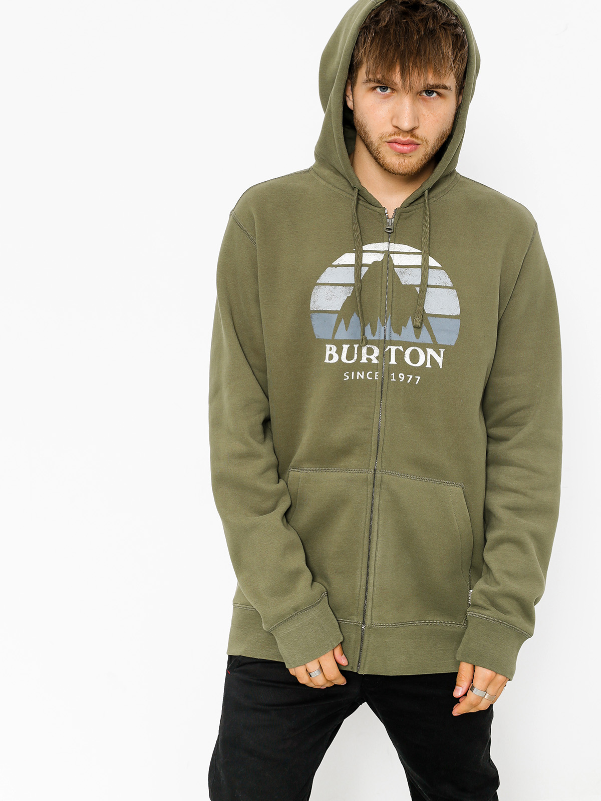 Mikina s kapucí Burton Underhill ZHD (dusty olive)
