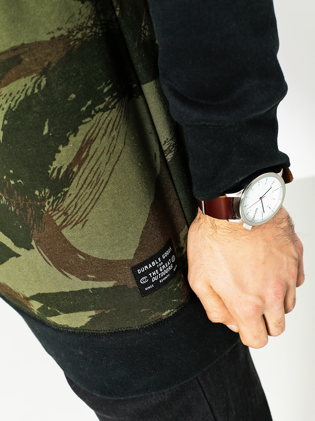 Mikina Burton Vault Crew (brush camo)