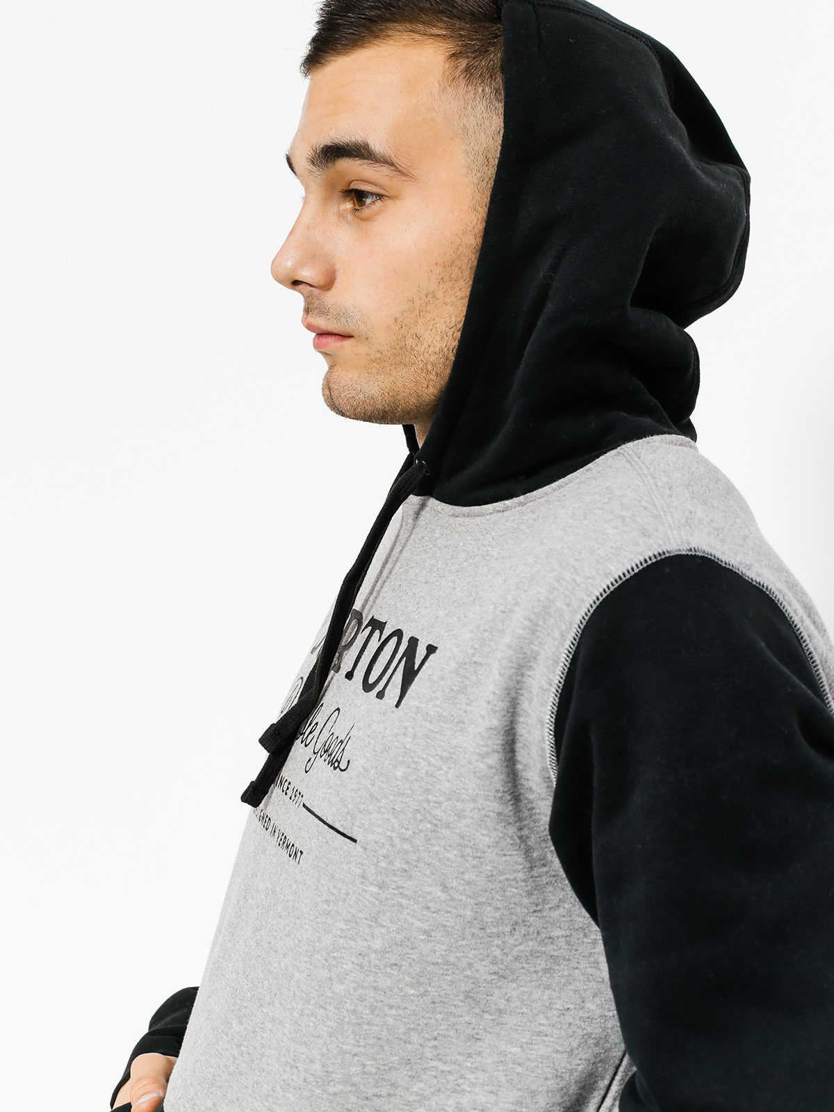 Mikina s kapucí Burton Durable Goods HD (trublk/gryhtr)
