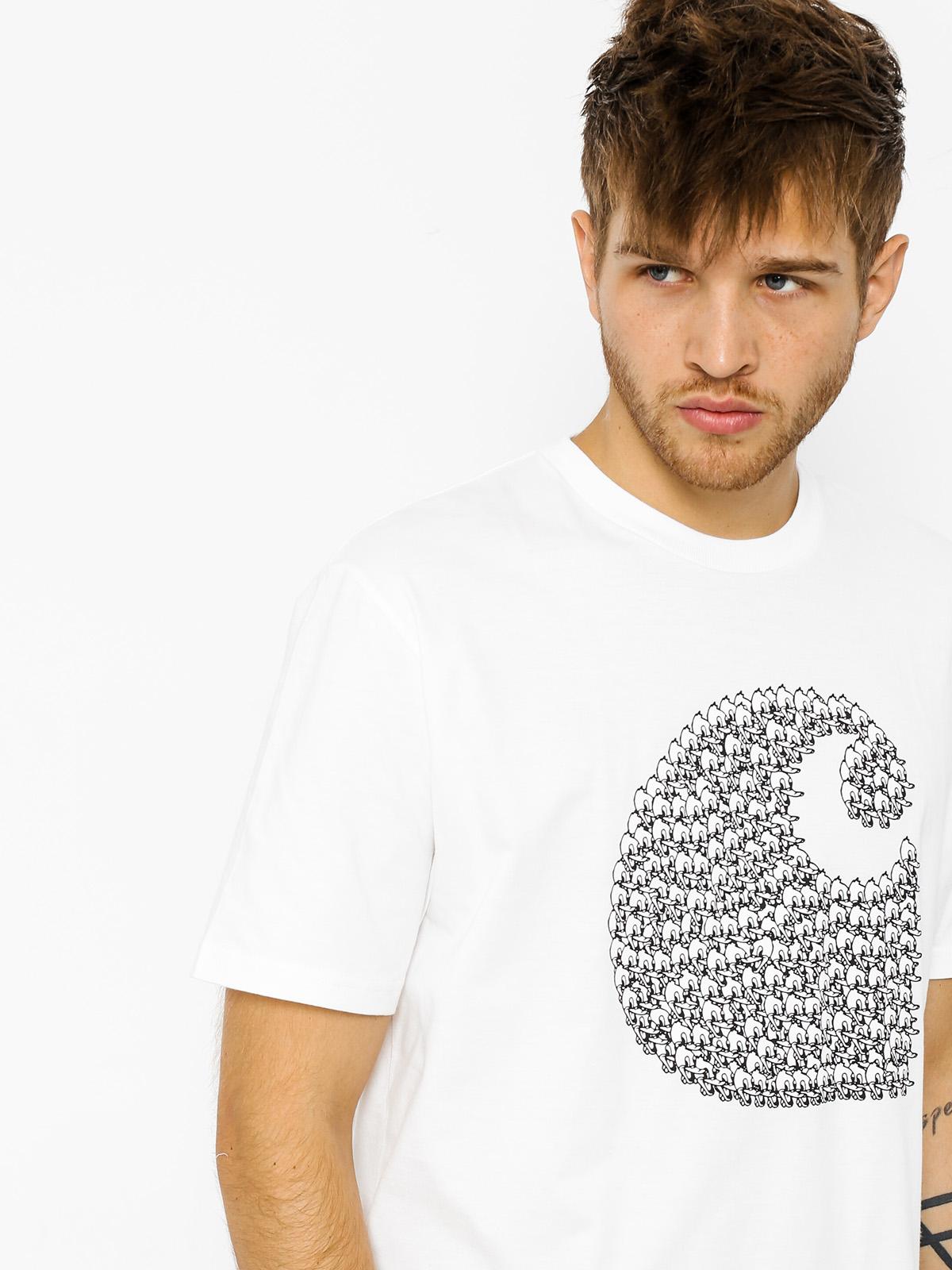 Tričko Carhartt Duck Swarm (white)
