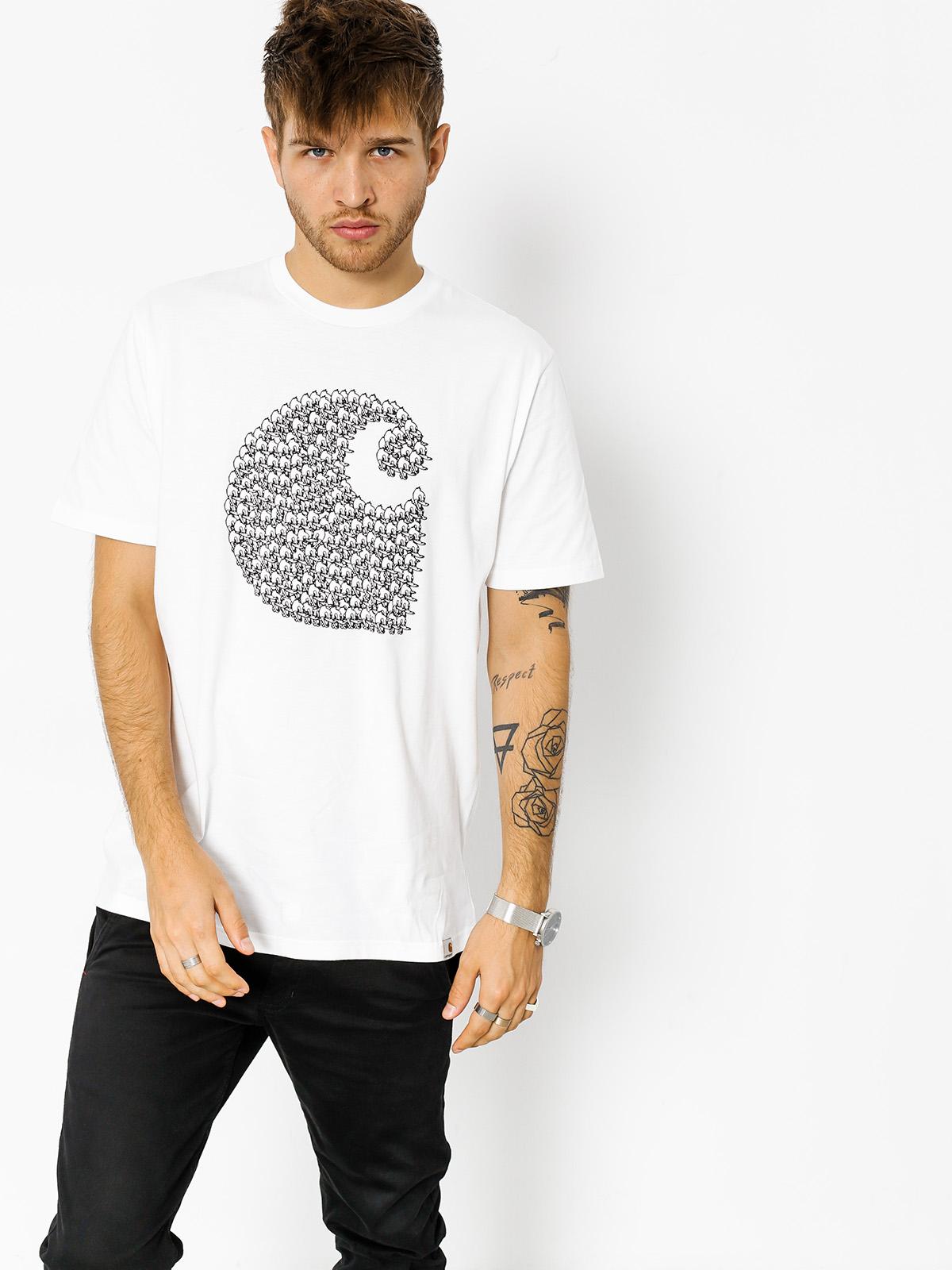 Tričko Carhartt Duck Swarm (white)