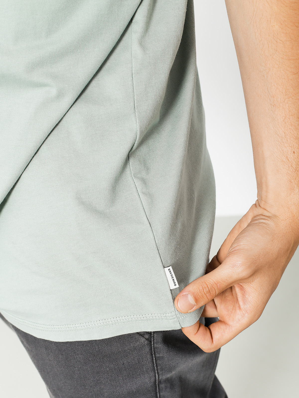 Quiksilver Tričko Garment Dye Dead Flat (slate gray)