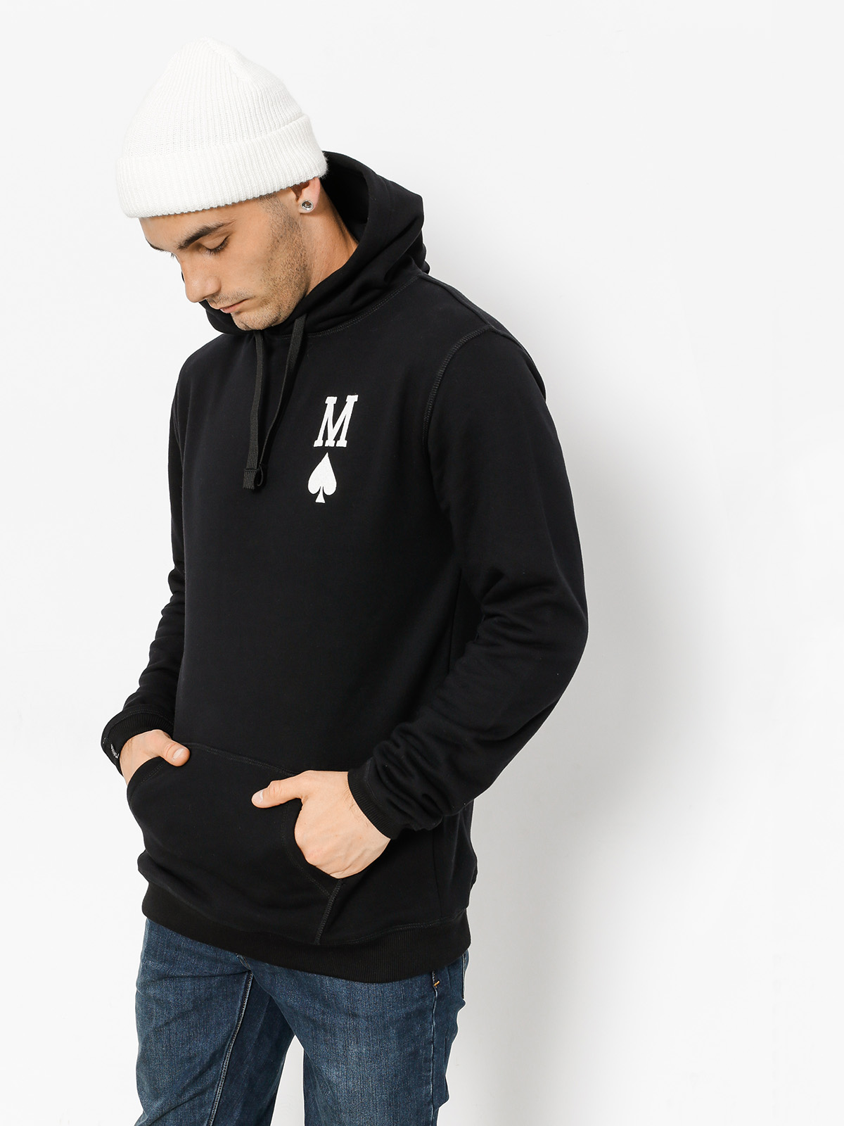 Mikina s kapucí Malita King Of Card HD (black)