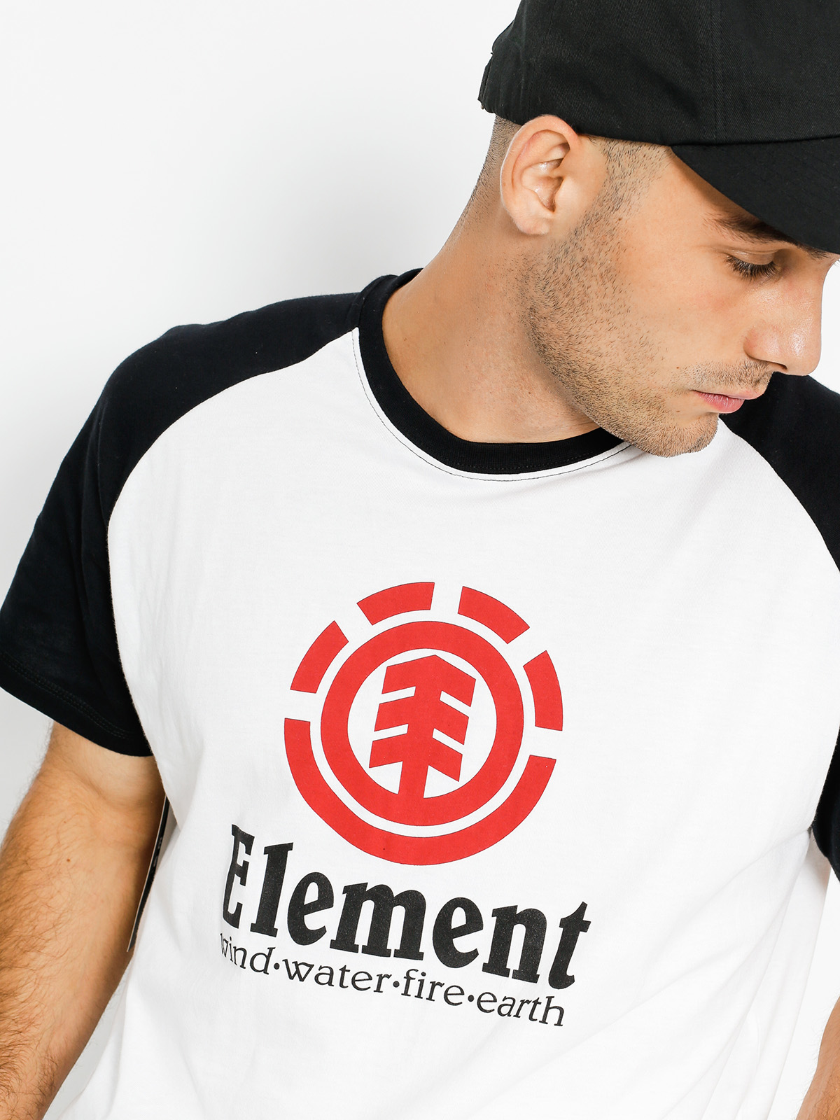 Element Tričko Vertical Raglan (optic white)