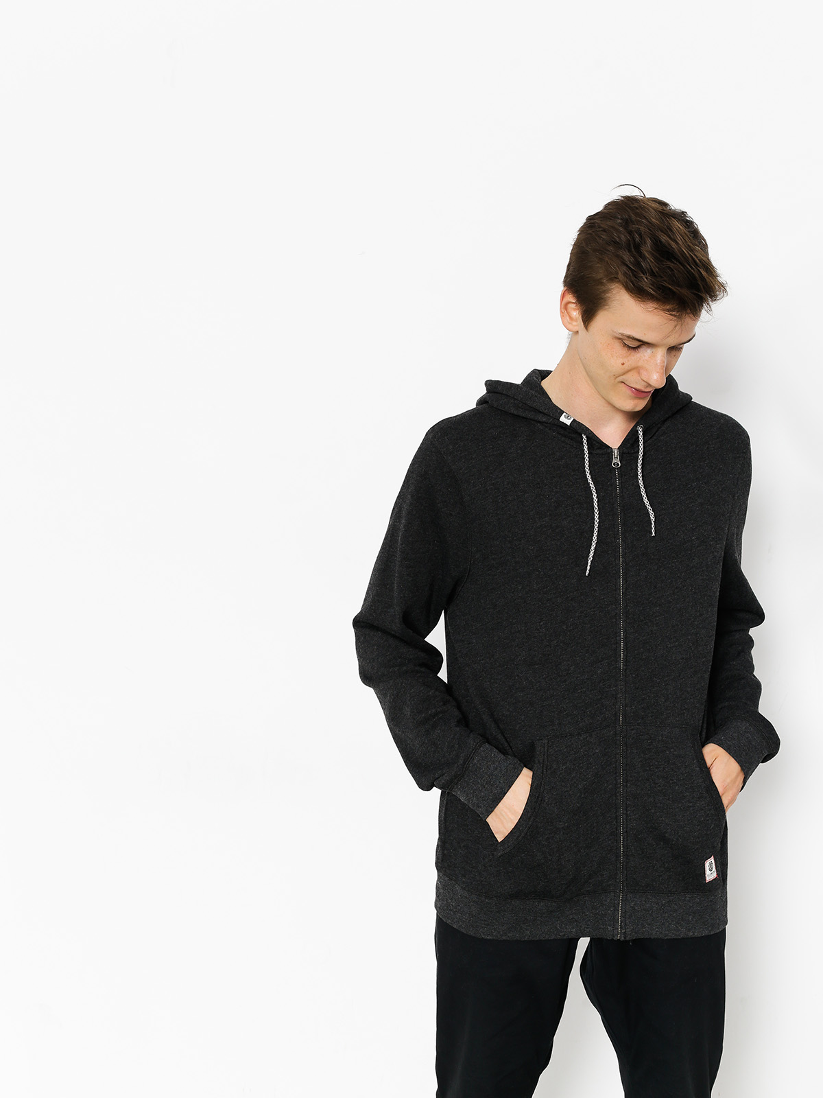 Mikina s kapucí Element Cornell Overdye ZHD (charcoal heather)