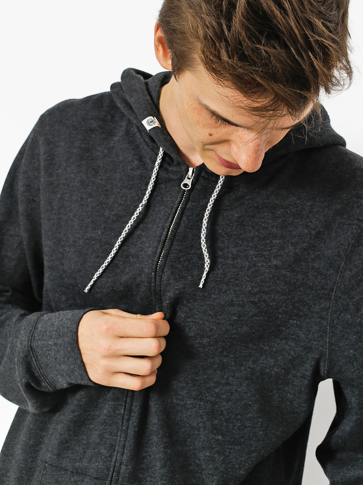 Mikina s kapucí Element Cornell Overdye ZHD (charcoal heather)