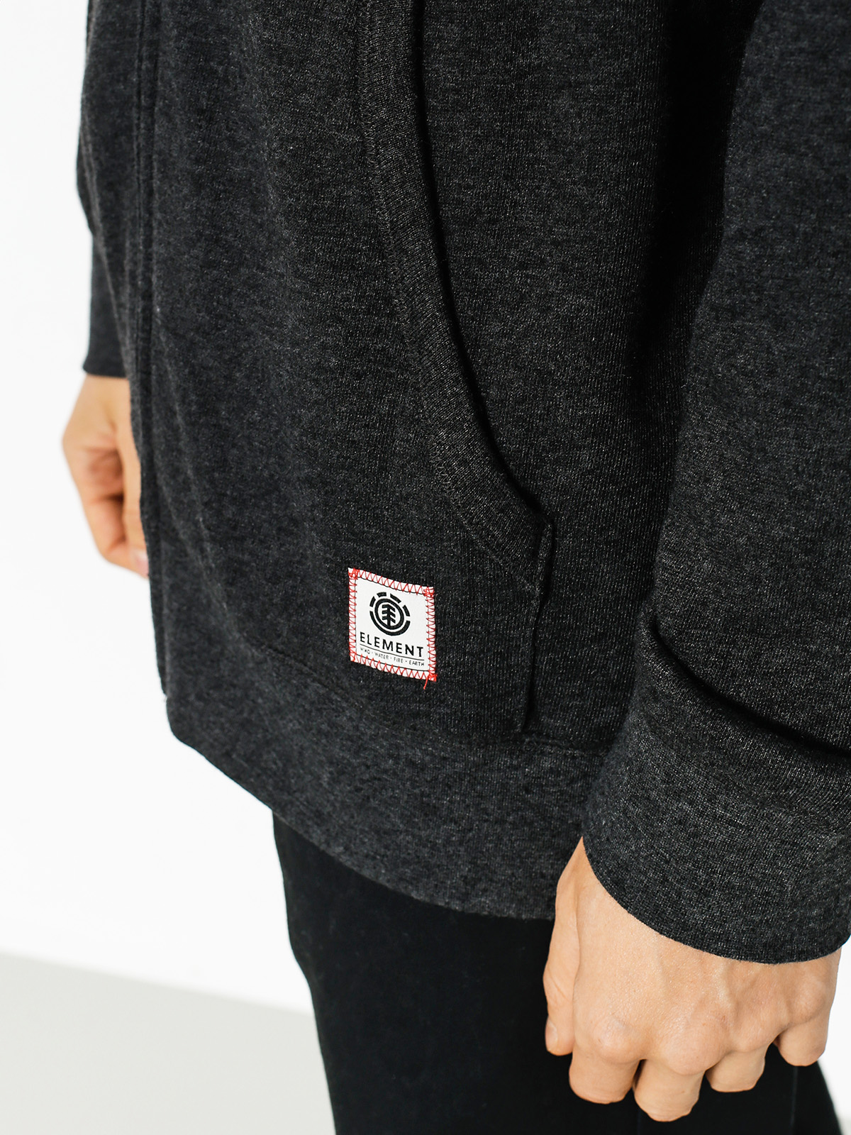 Mikina s kapucí Element Cornell Overdye ZHD (charcoal heather)