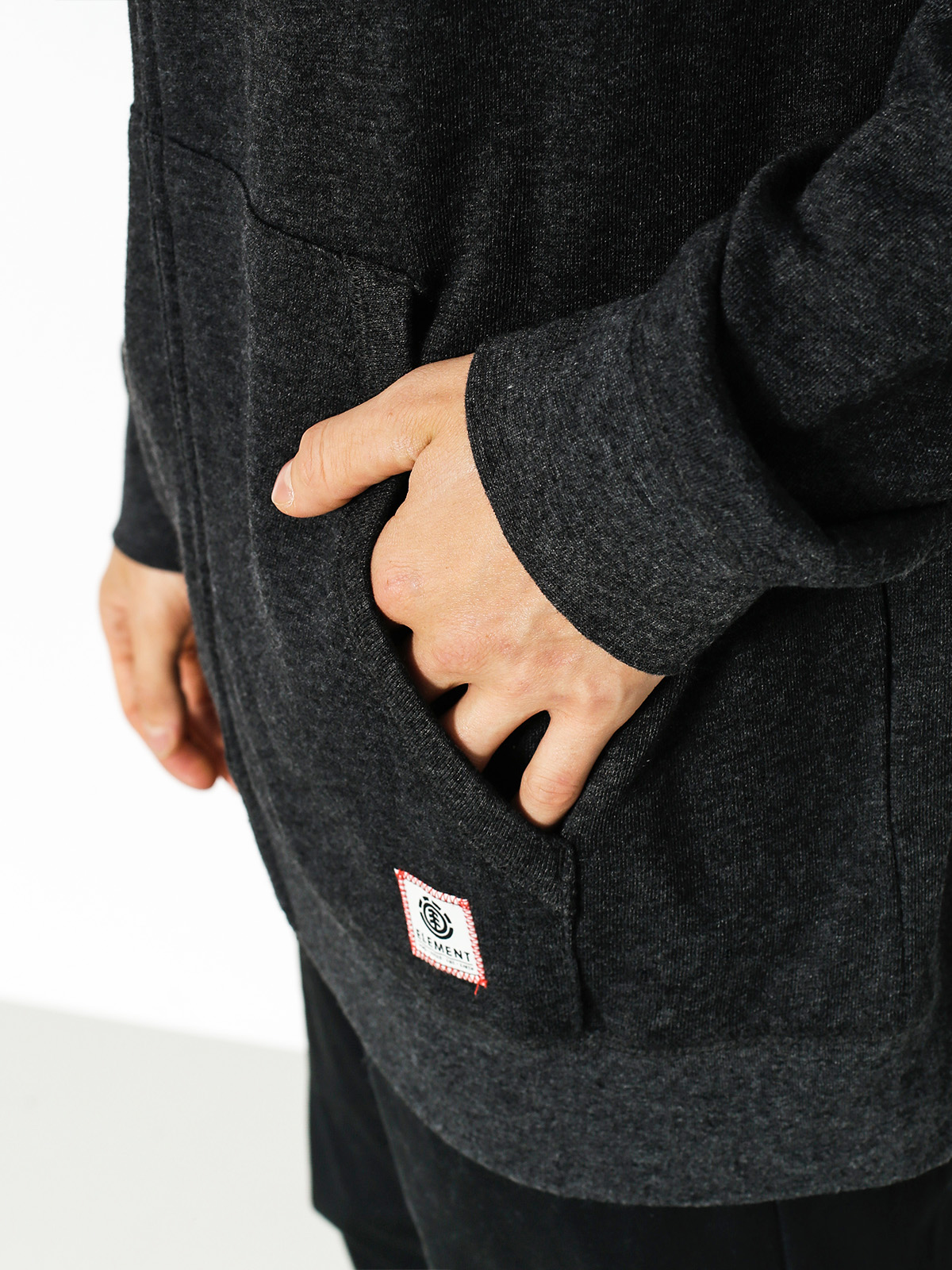 Mikina s kapucí Element Cornell Overdye ZHD (charcoal heather)