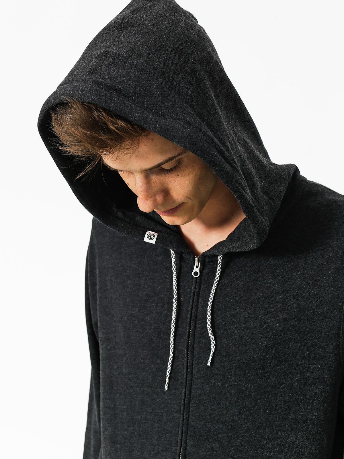 Mikina s kapucí Element Cornell Overdye ZHD (charcoal heather)