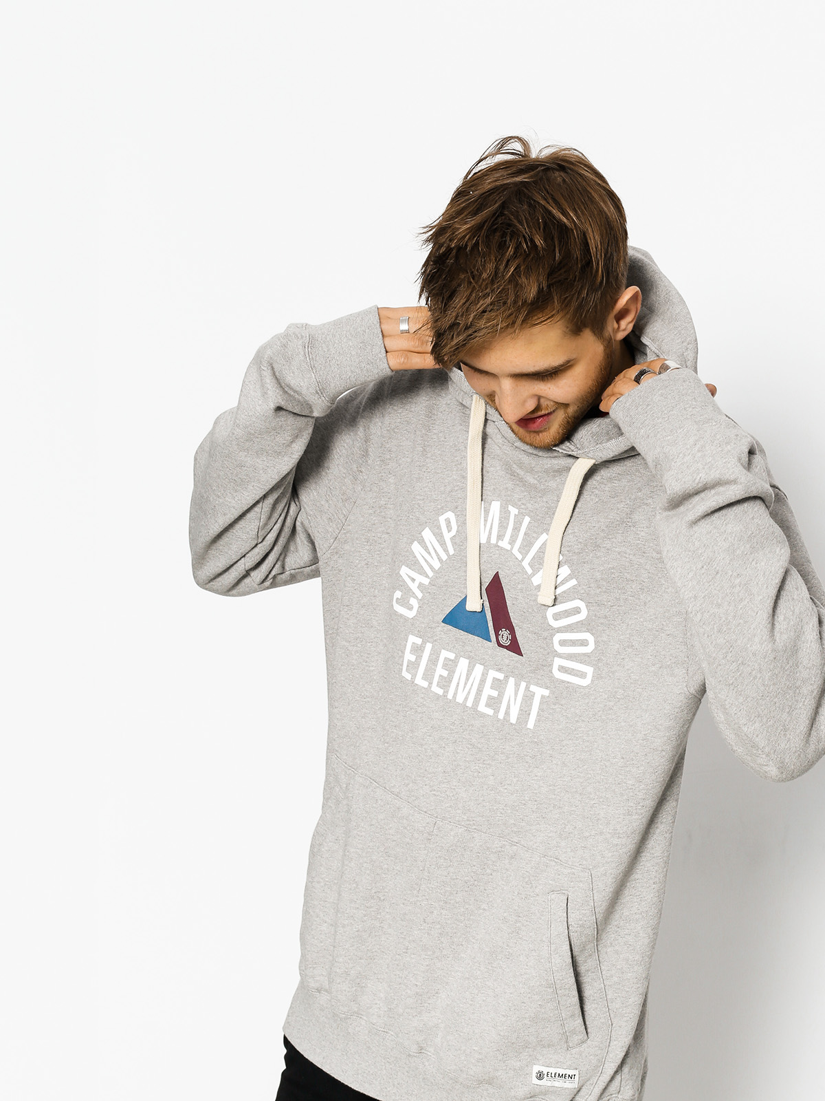 Mikina s kapucí Element Valdez HD (grey heather)