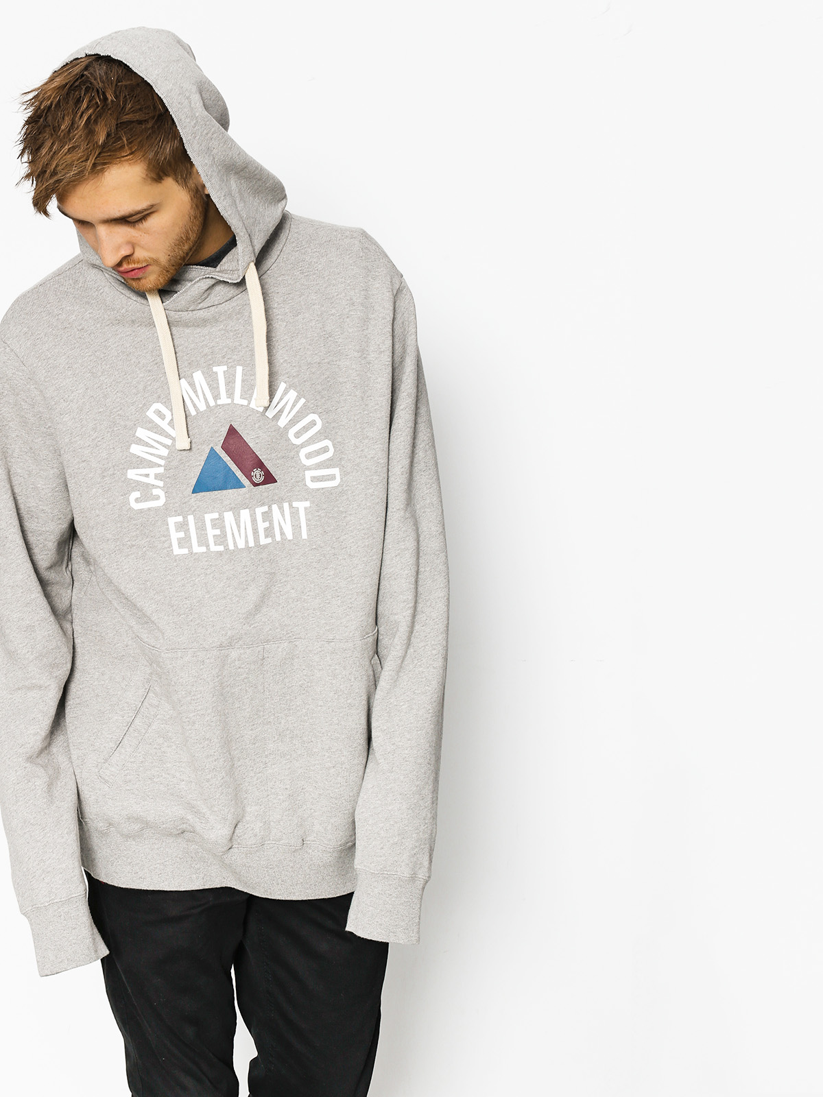 Mikina s kapucí Element Valdez HD (grey heather)