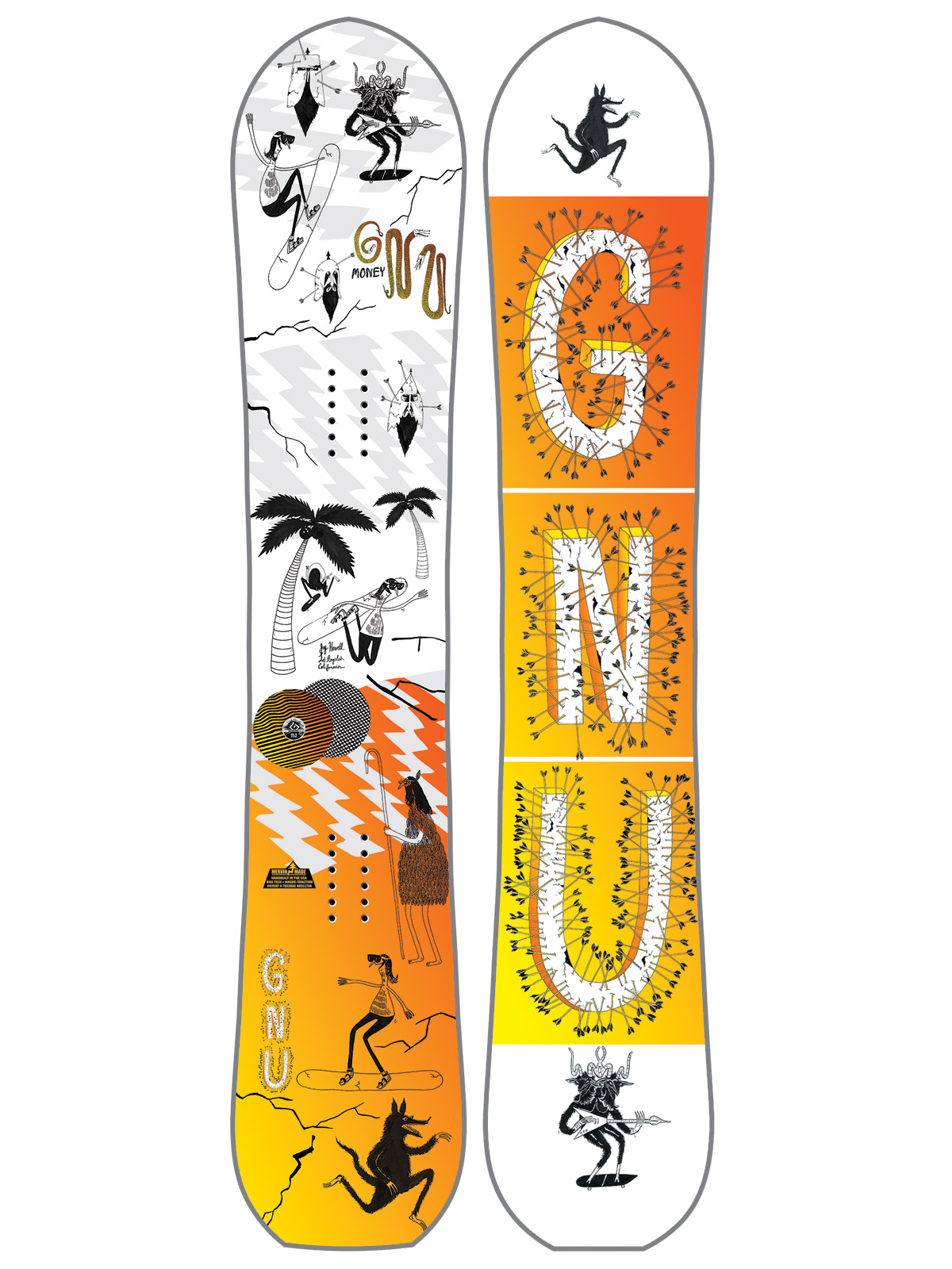 Pánská Snowboard Gnu Money C2E (multi)