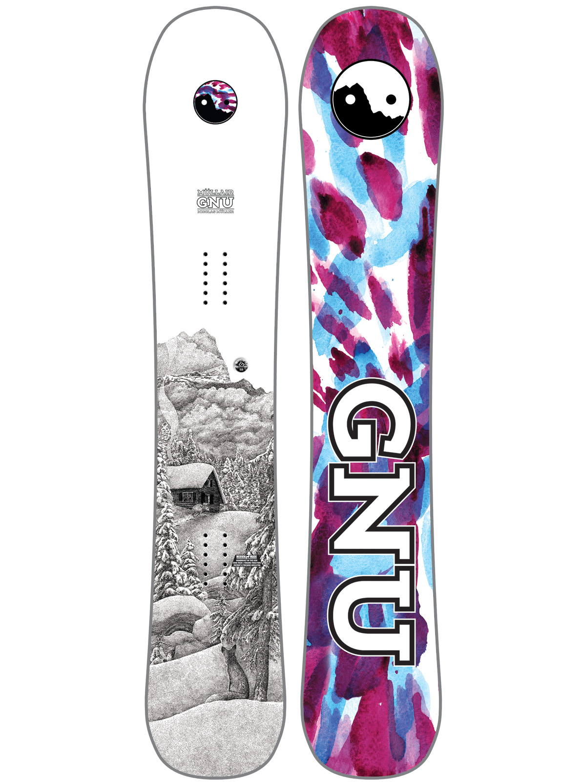 Pánská Snowboard Gnu Mullair C3 (multi)