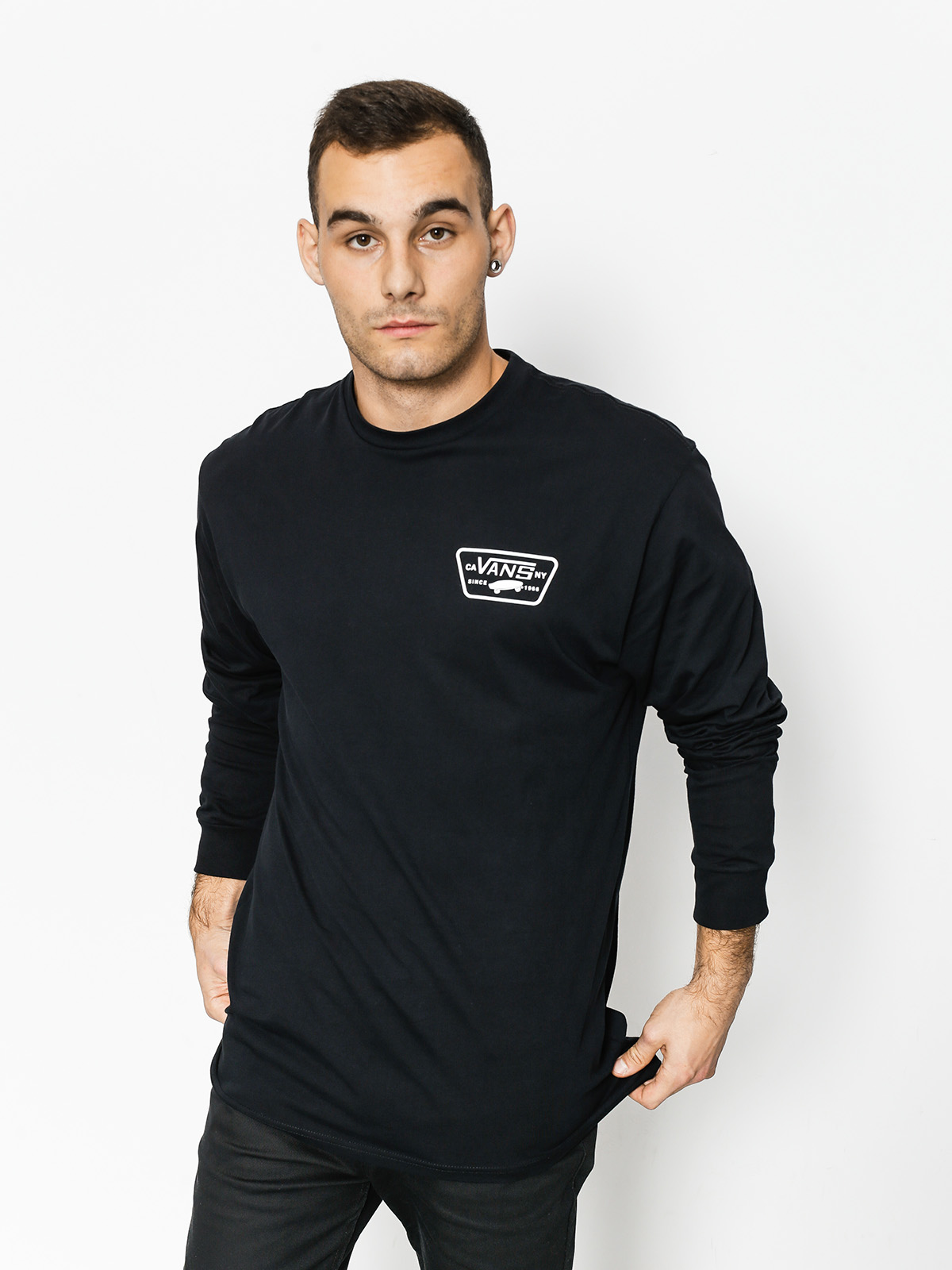 Triko Vans Full Patch Back (black/white)