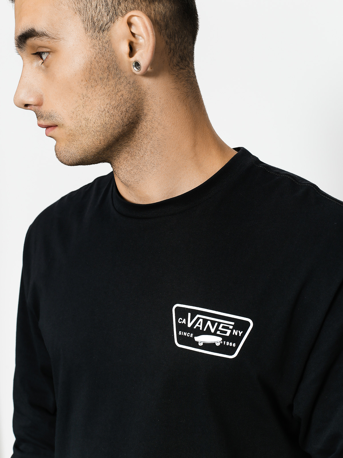 Triko Vans Full Patch Back (black/white)