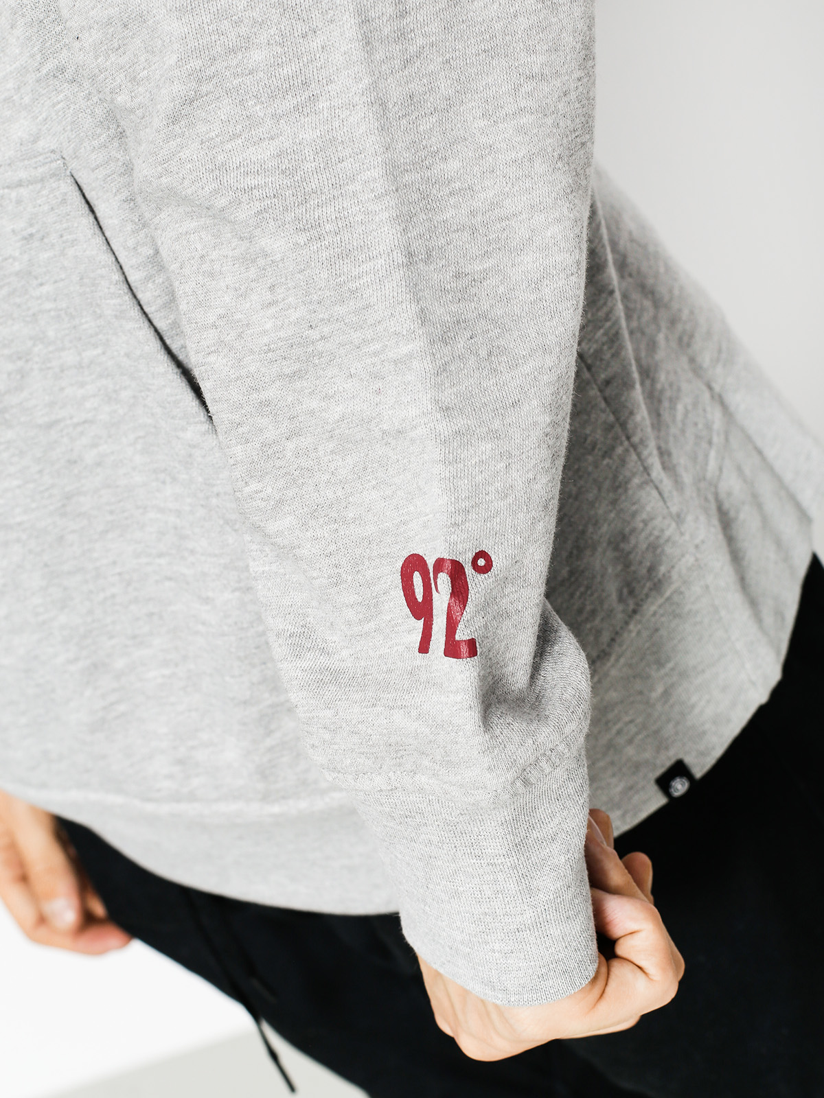 Mikina s kapucí Element Calibur HD (grey heather)