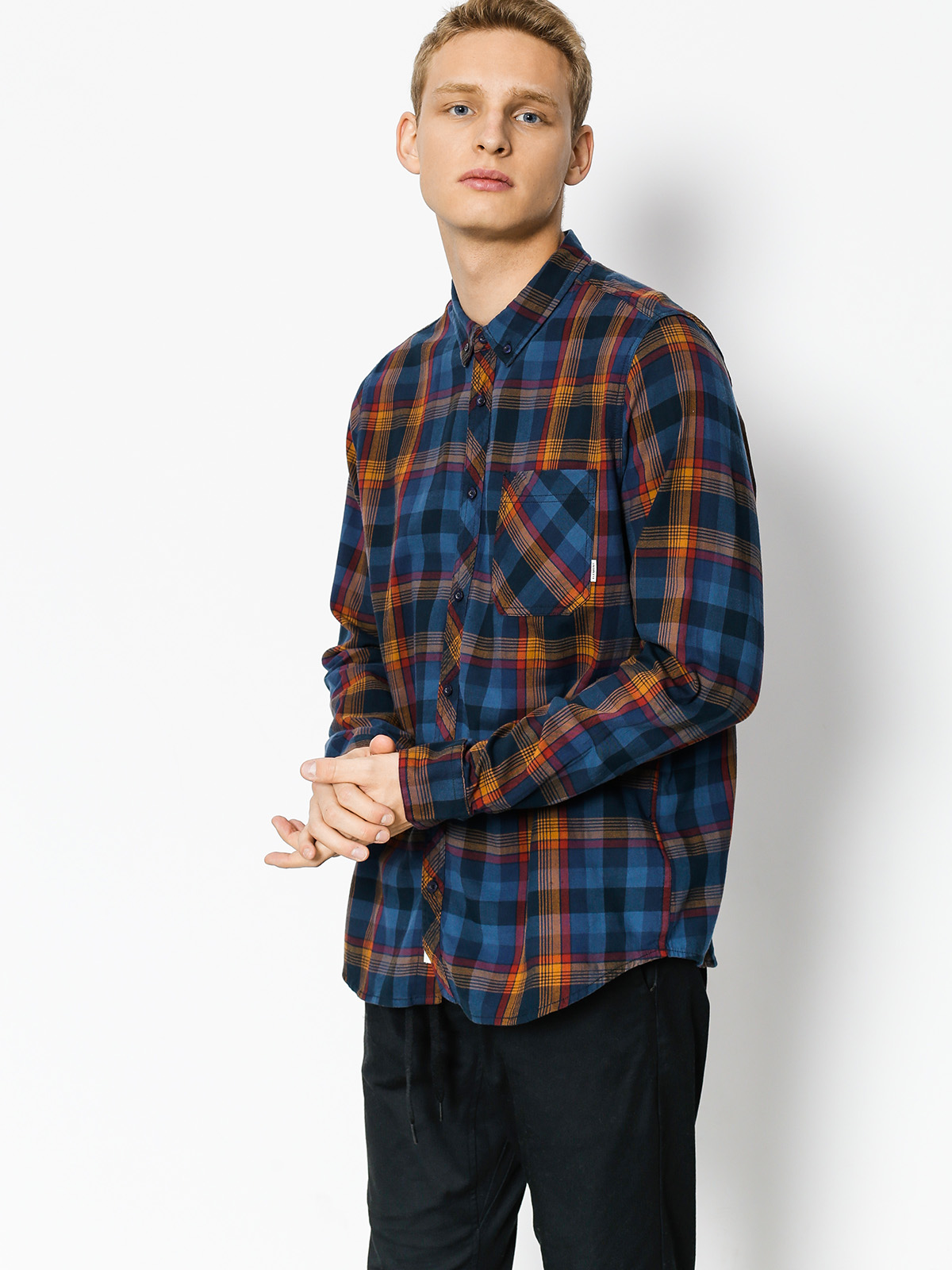 Košile Element Buffalo Ls (eclipse navy)