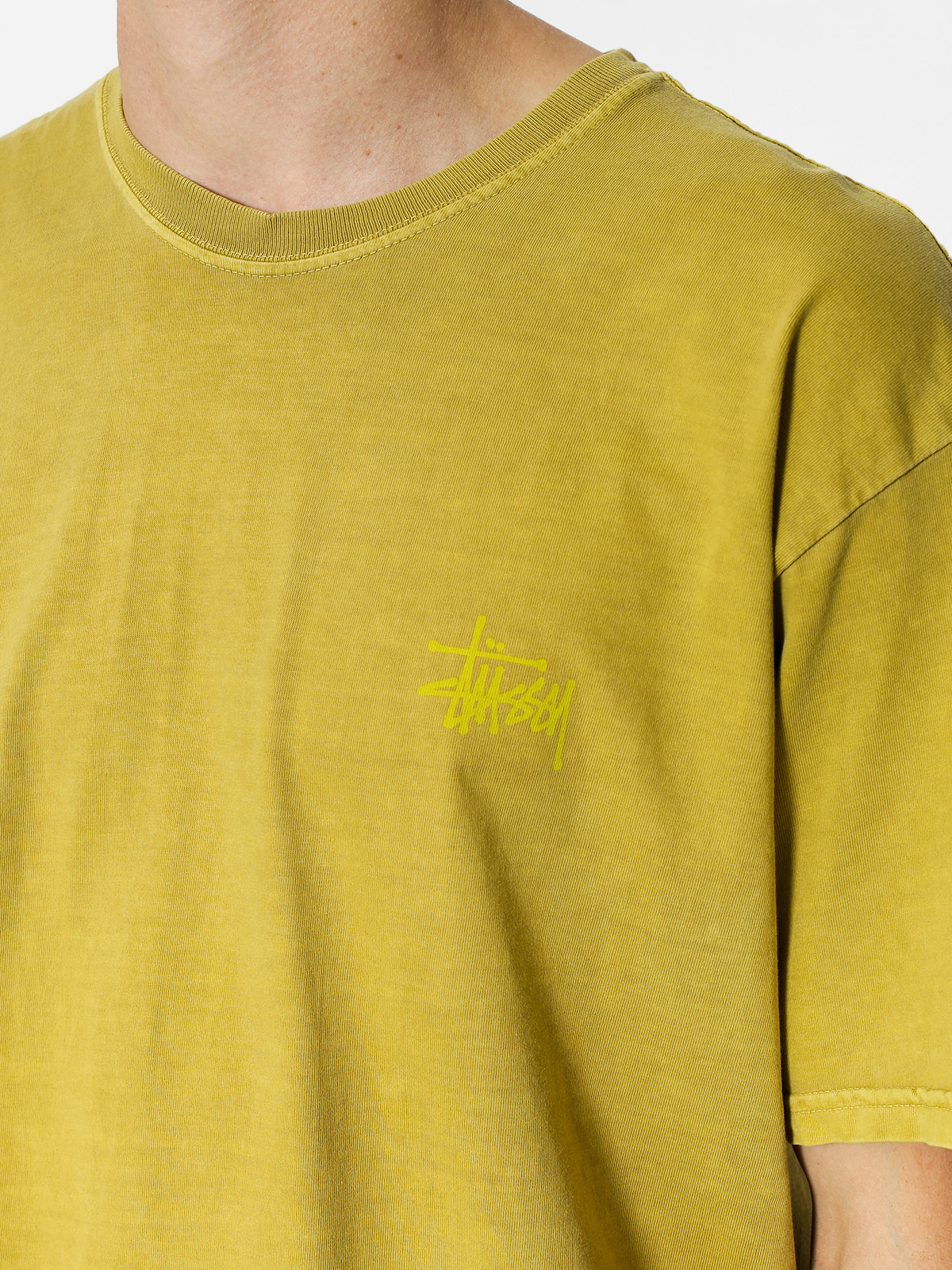Tričko Stussy Wave Dragon Pig Dyed (mustard)