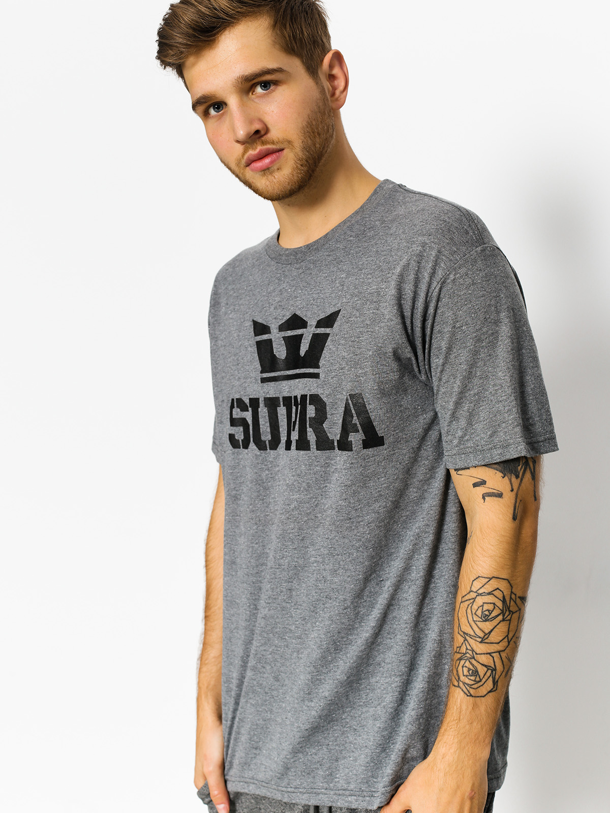 Supra Tričko Above (grey heather/reflective)