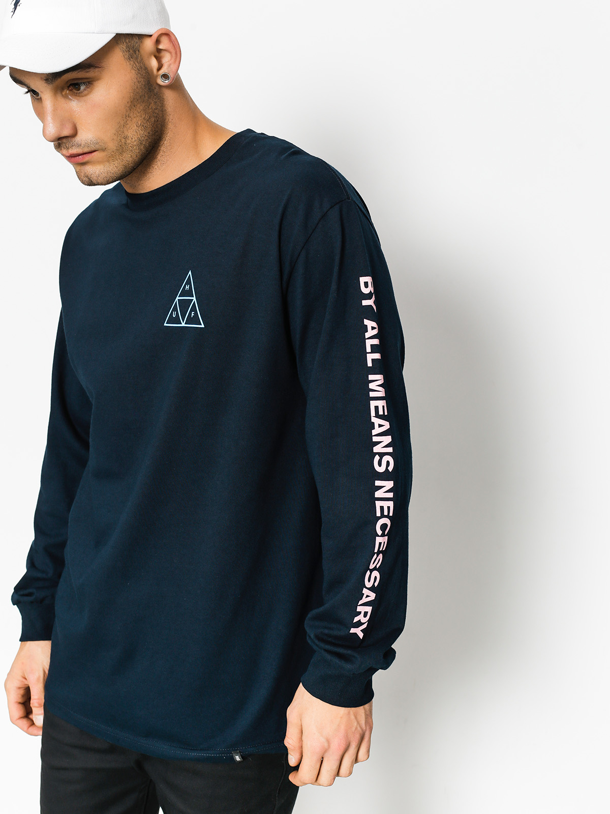 Triko HUF Multi Triple Triangle (navy)