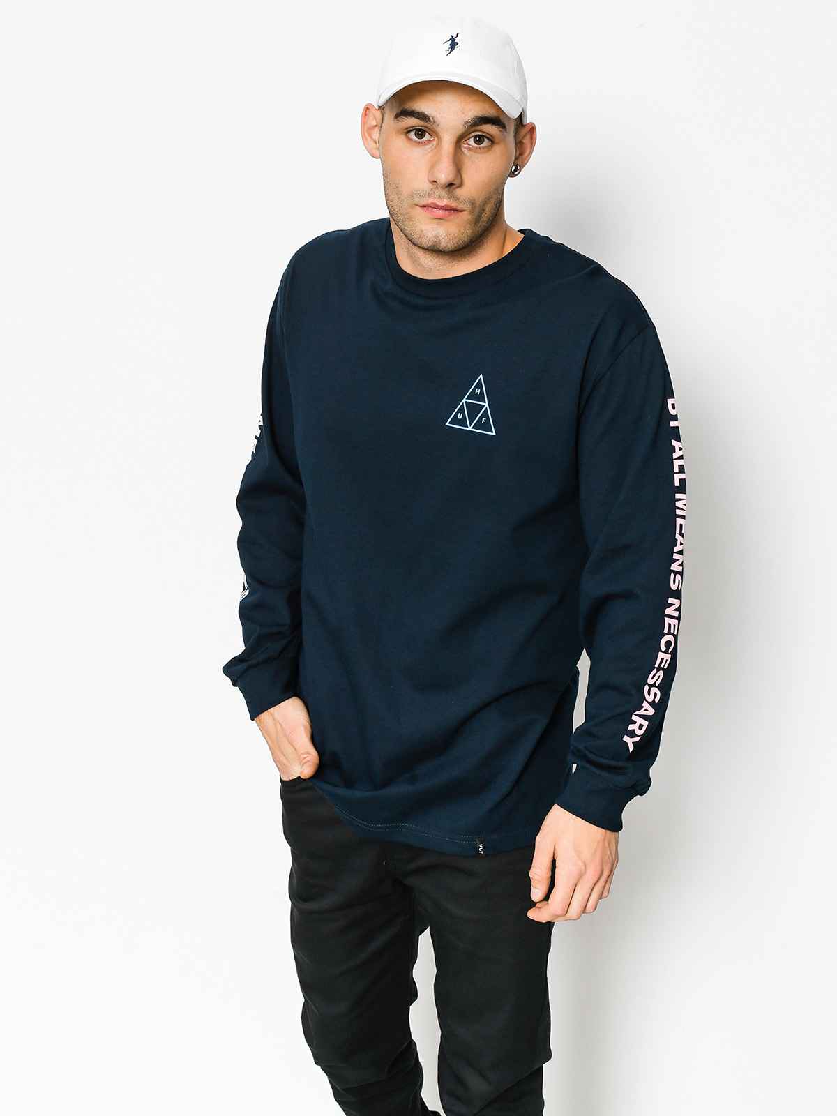 Triko HUF Multi Triple Triangle (navy)