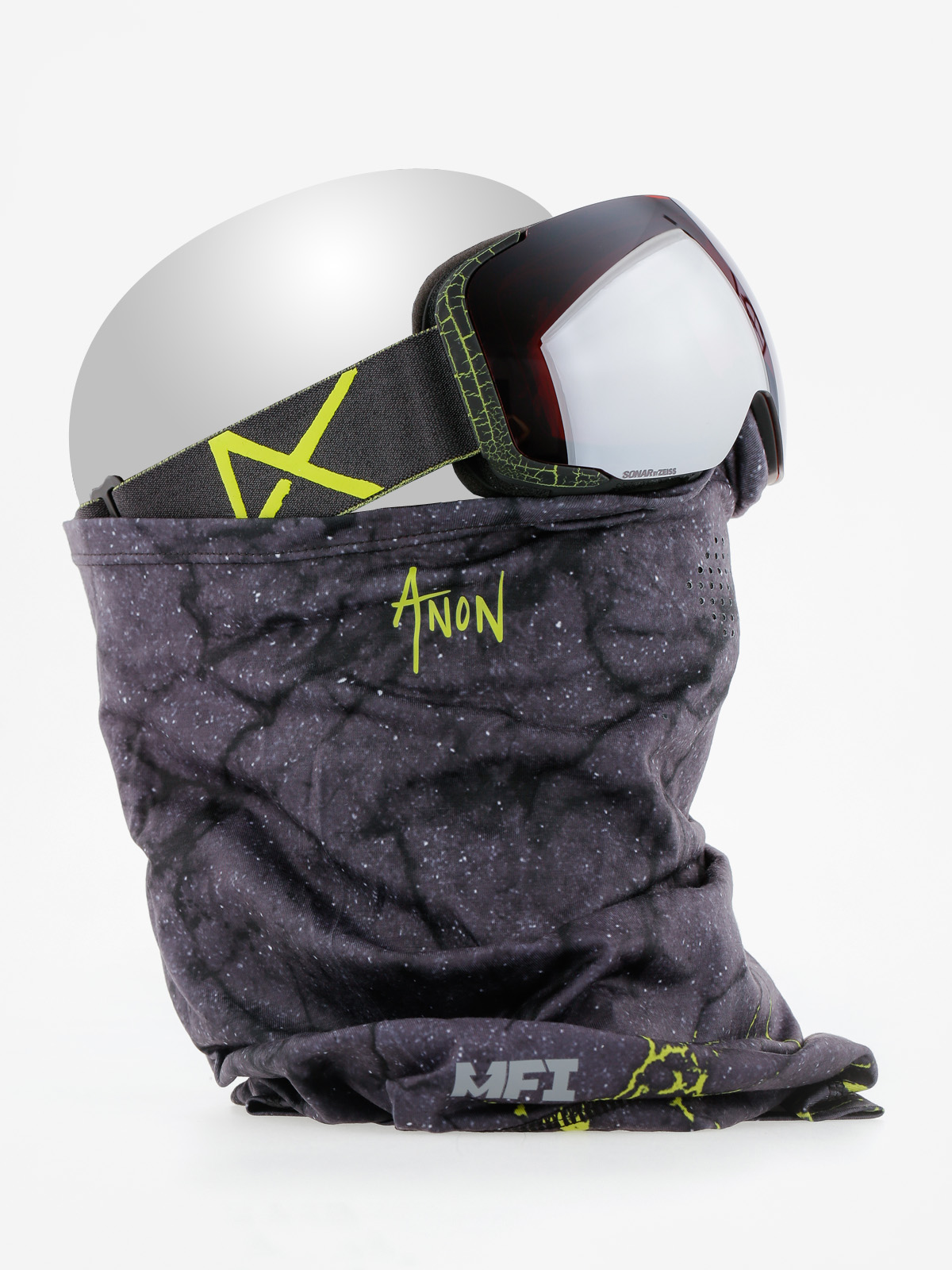 Brýle na snowboard Anon M2 Mfi W/Spare (crackedbl/sonarsilvr)