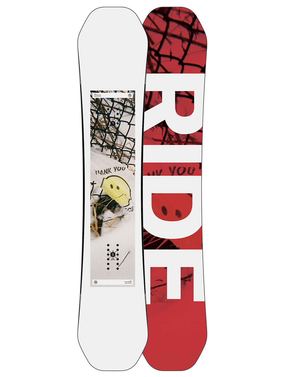 Pánská Snowboard Ride Kink (blood red/white)