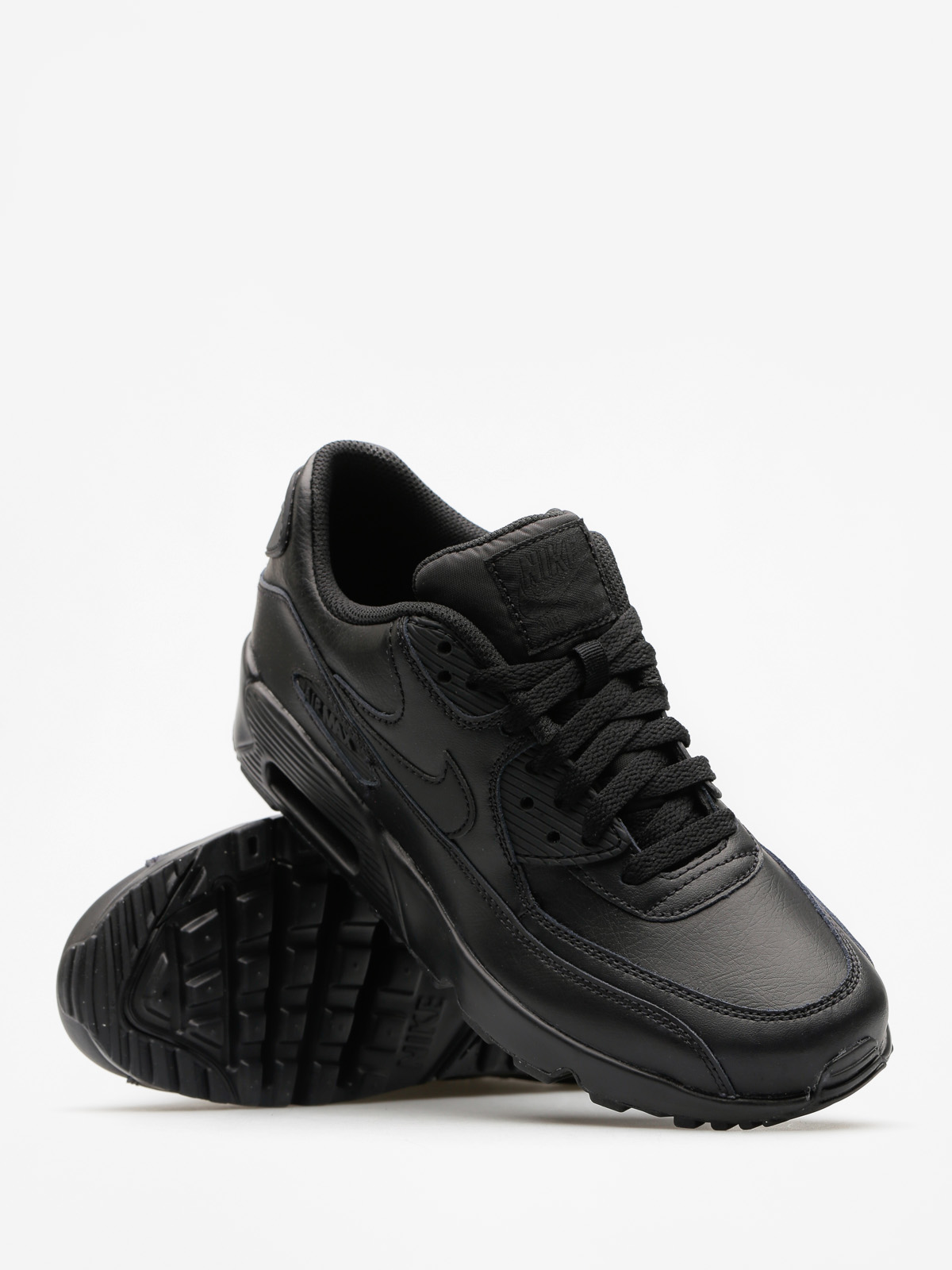 Dětské boty Nike Air Max 90 Leather Gs (black/black)