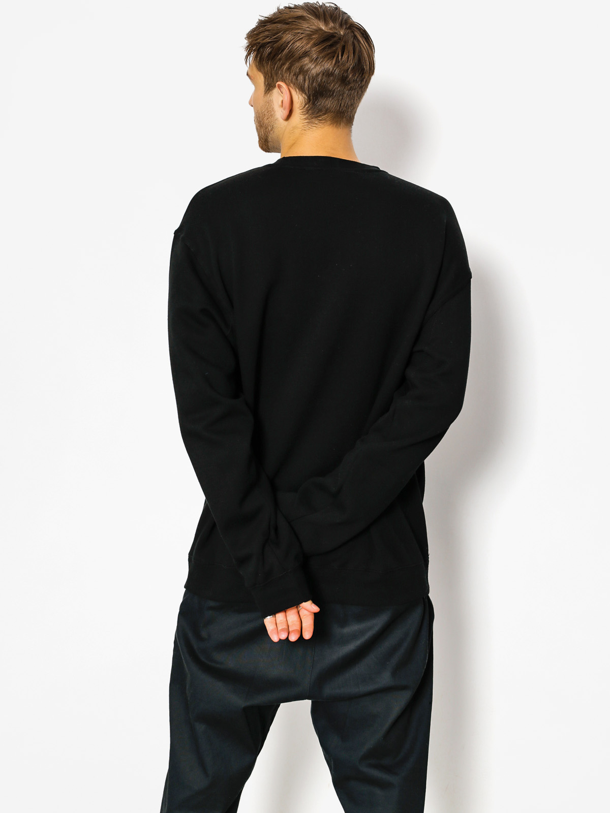 Mikina Grizzly Griptape Og Bear Embroidered Crewneck (black)