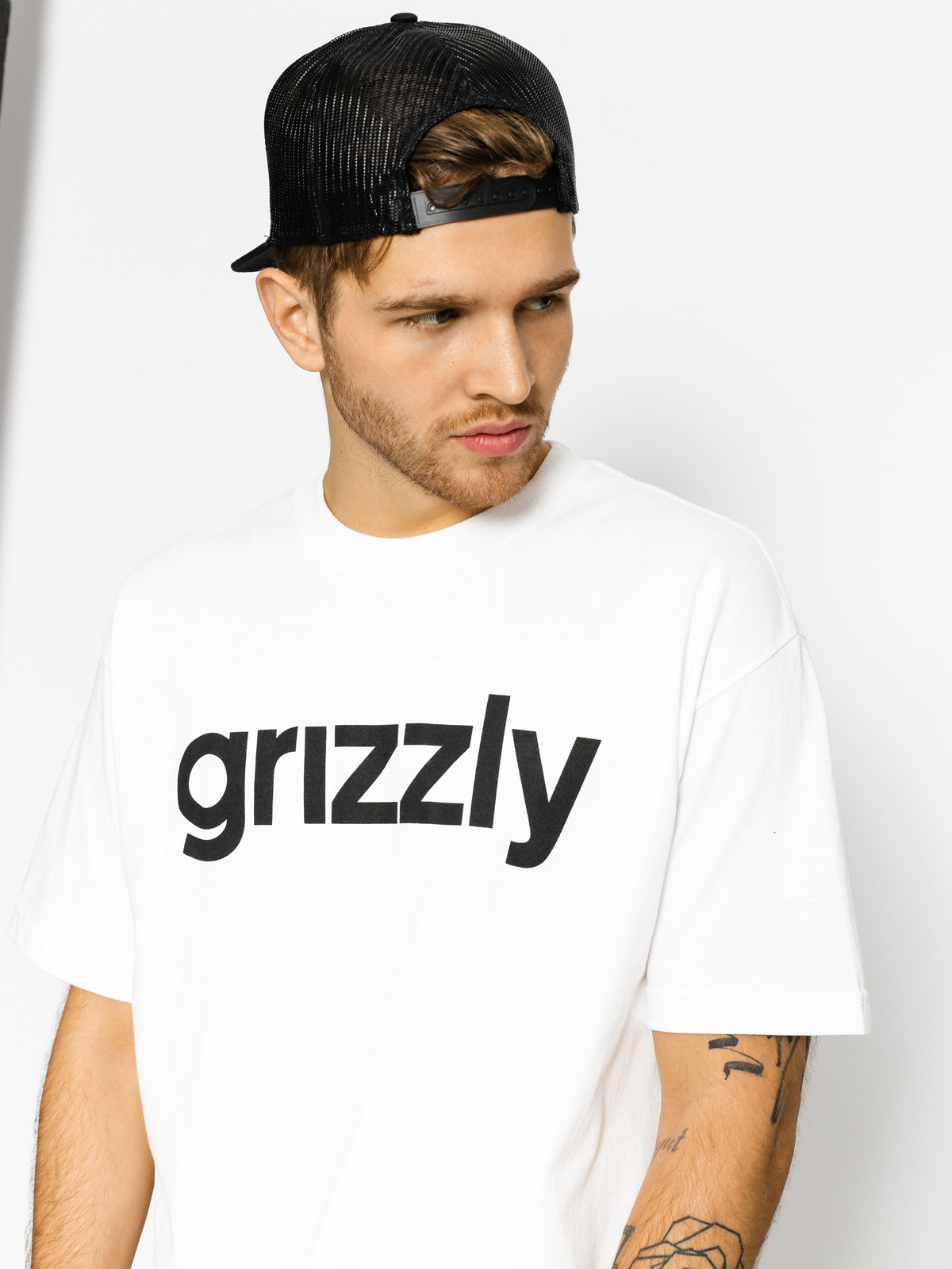 Tričko Grizzly Griptape Lowercase (white)